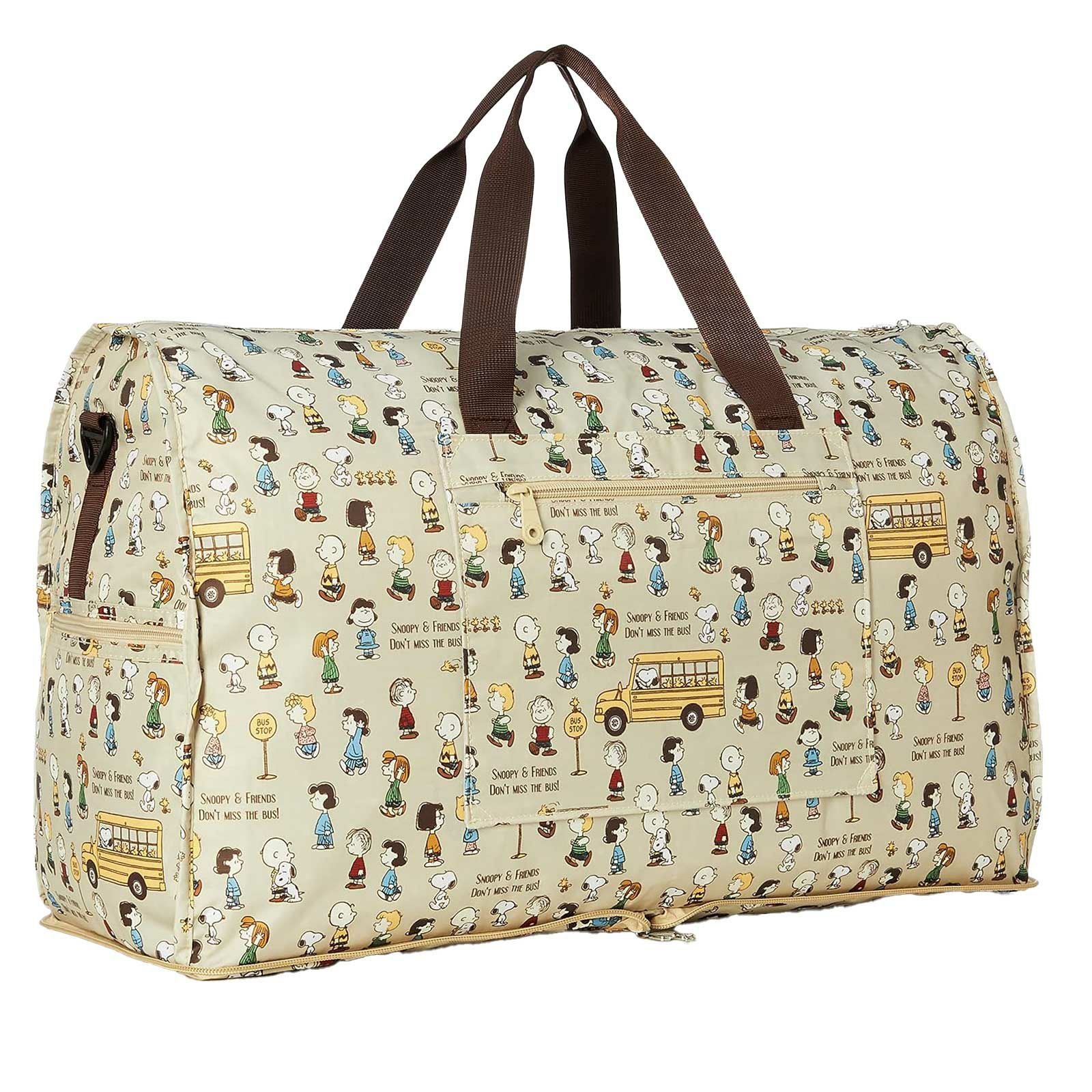 折りたたみ ボストンバッグ Lサイズ スヌーピー ハピタス H0004