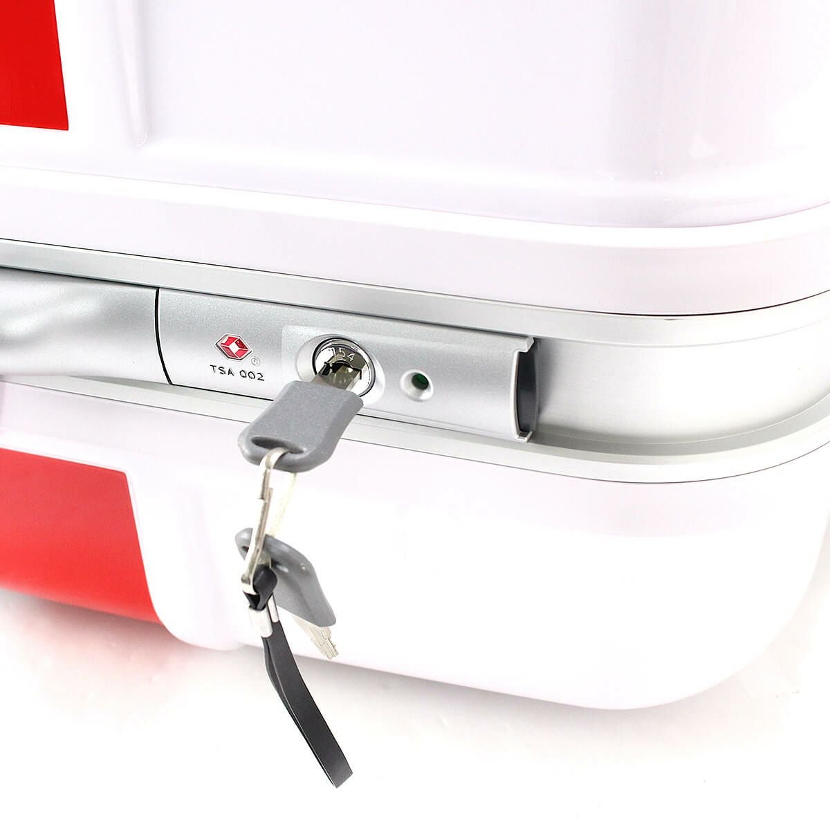 OUTLET 51％OFF】スーツケース Mサイズ フレームタイプ トリコロール