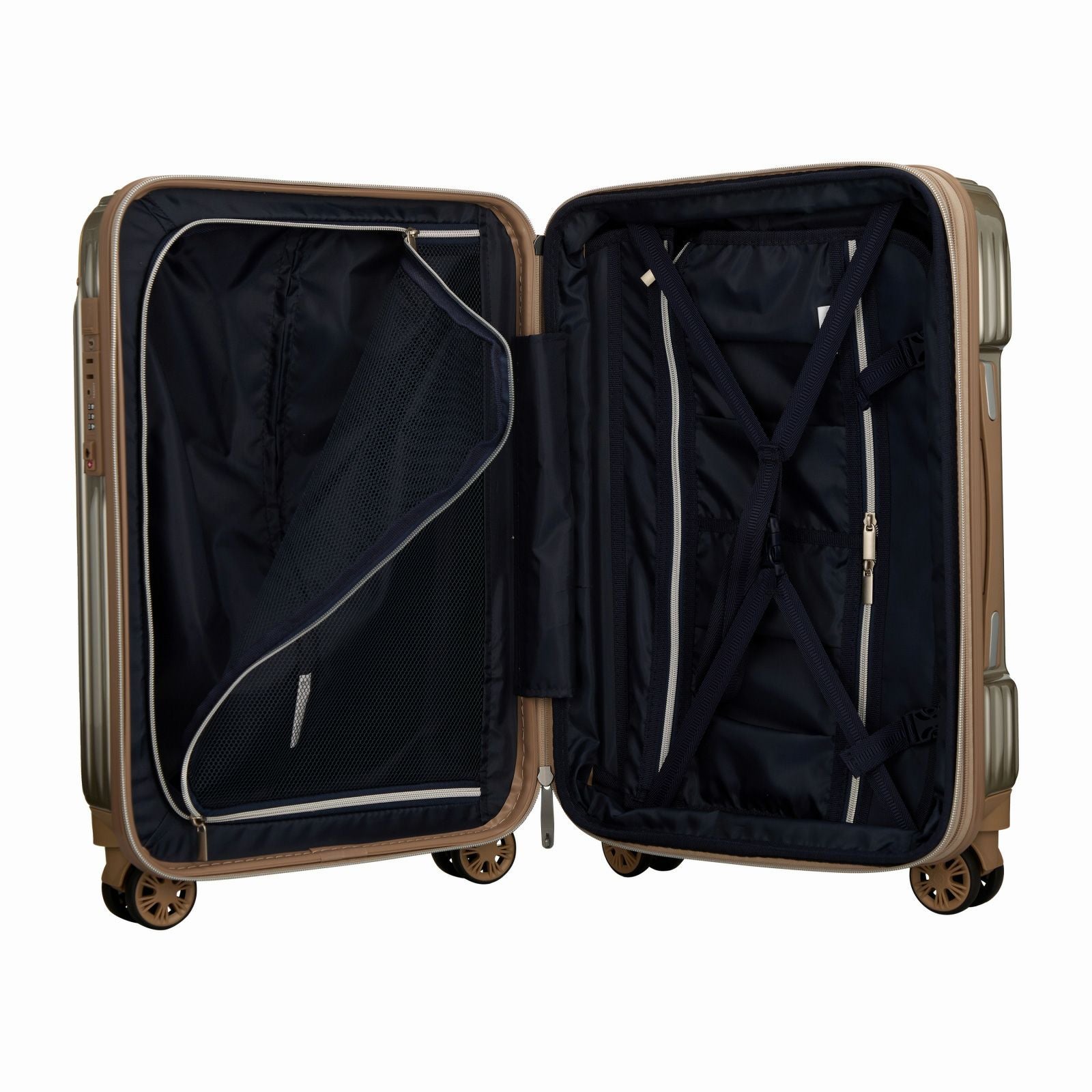 抗菌 拡張 スーツケース 機内持ち込み Sサイズ ジッパータイプ TRIDENT