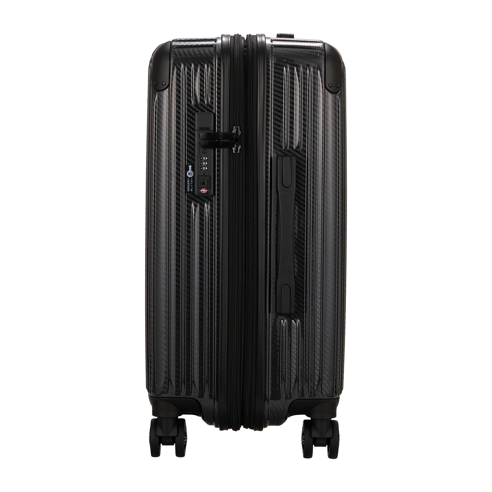 スーツケース Mサイズ 容量拡張 62-68L ジッパータイプ TRIDENT