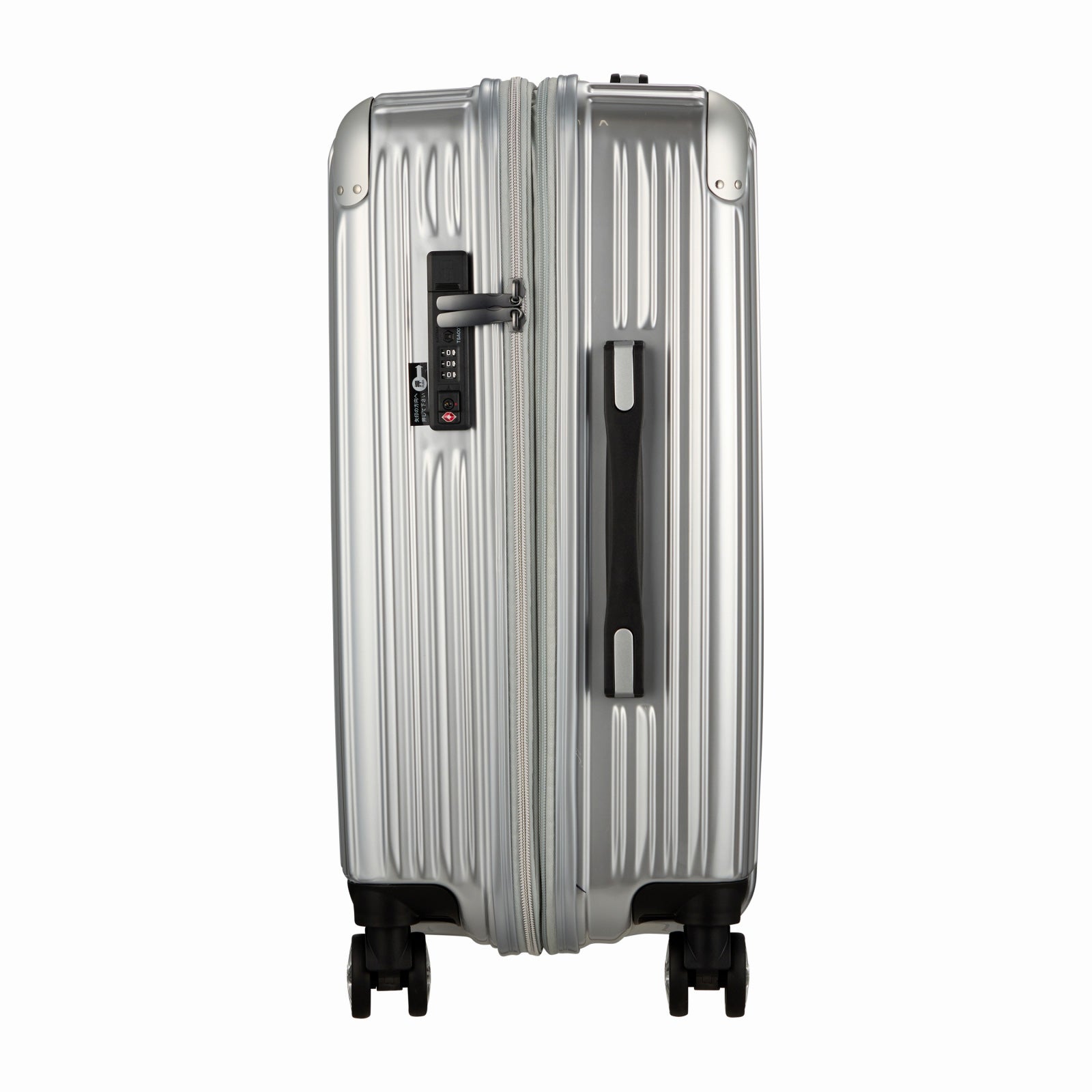 Siffler Trident 68L シルバーキャリーケース　拡張機能付き スーツケース Mサイズ 容量拡張 62-68L ジッパータイプ TRIDENT