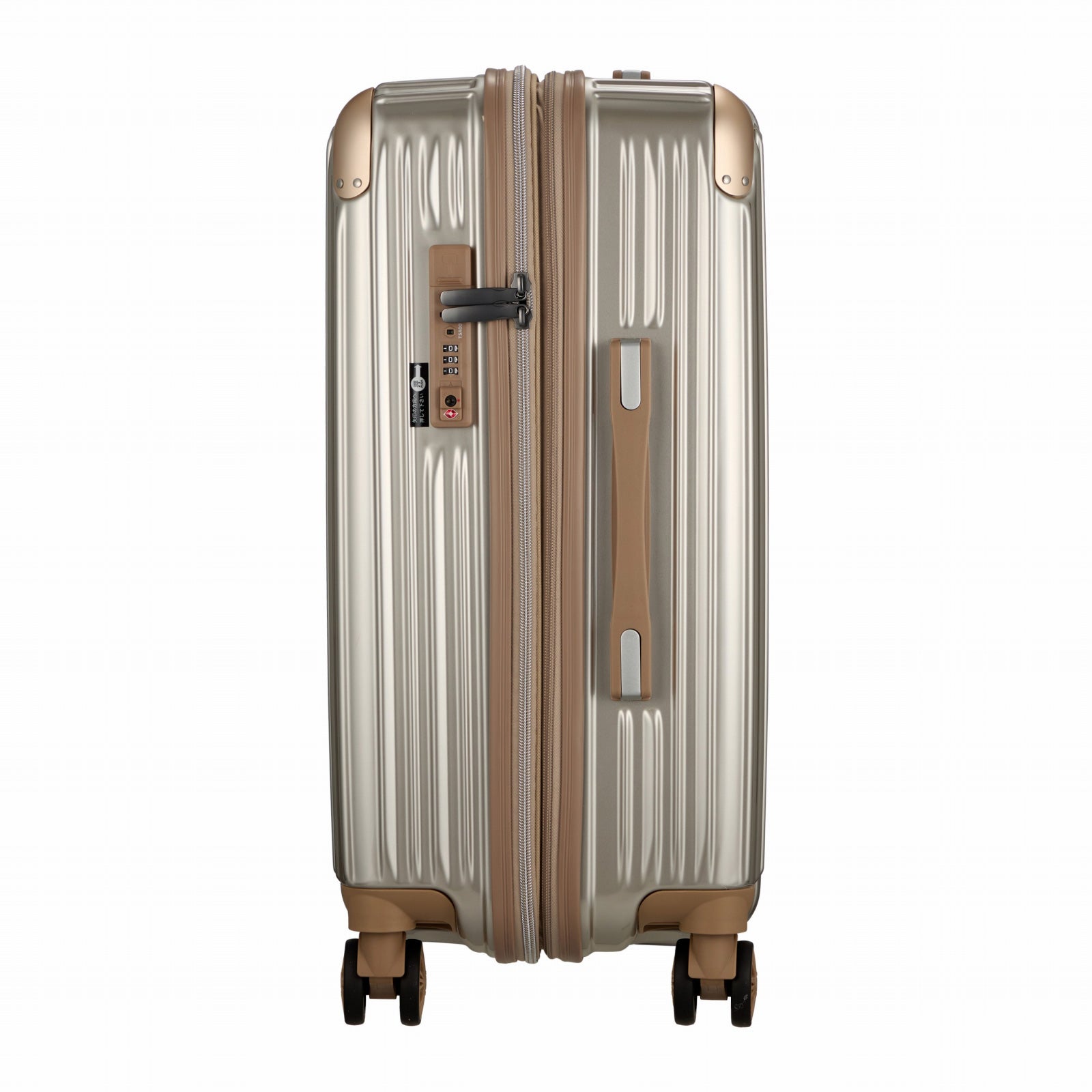 スーツケース Mサイズ 容量拡張 62-68L ジッパータイプ TRIDENT