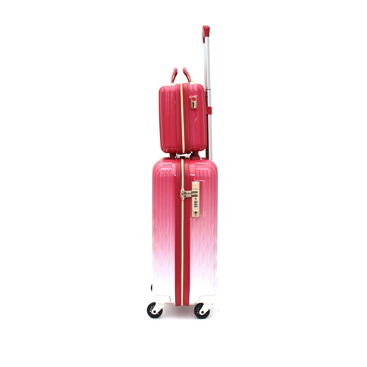 OUTLET 50%OFF】スーツケース Sサイズ 32L ミニトランク付き ジッパー
