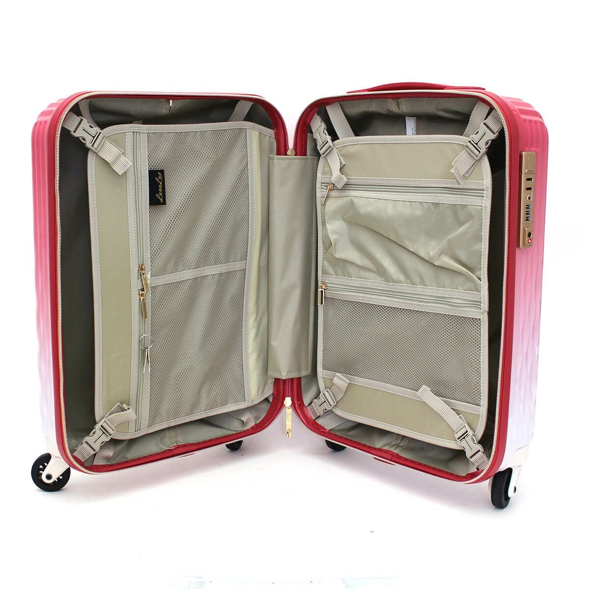 OUTLET 50%OFF】スーツケース Sサイズ 32L ミニトランク付き ジッパー