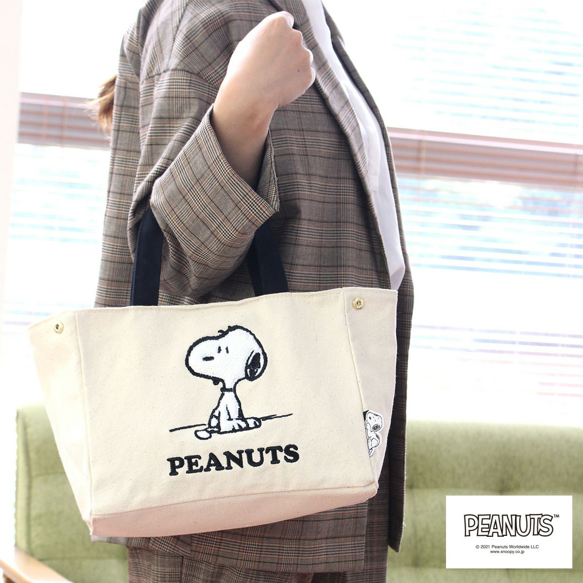サイドボタンミニトートバッグ スヌーピー 6040 | シフレオンラインストア