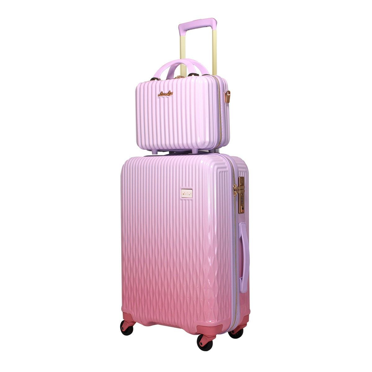 抗菌 スーツケース Mサイズ ジッパータイプ ミニトランク付き