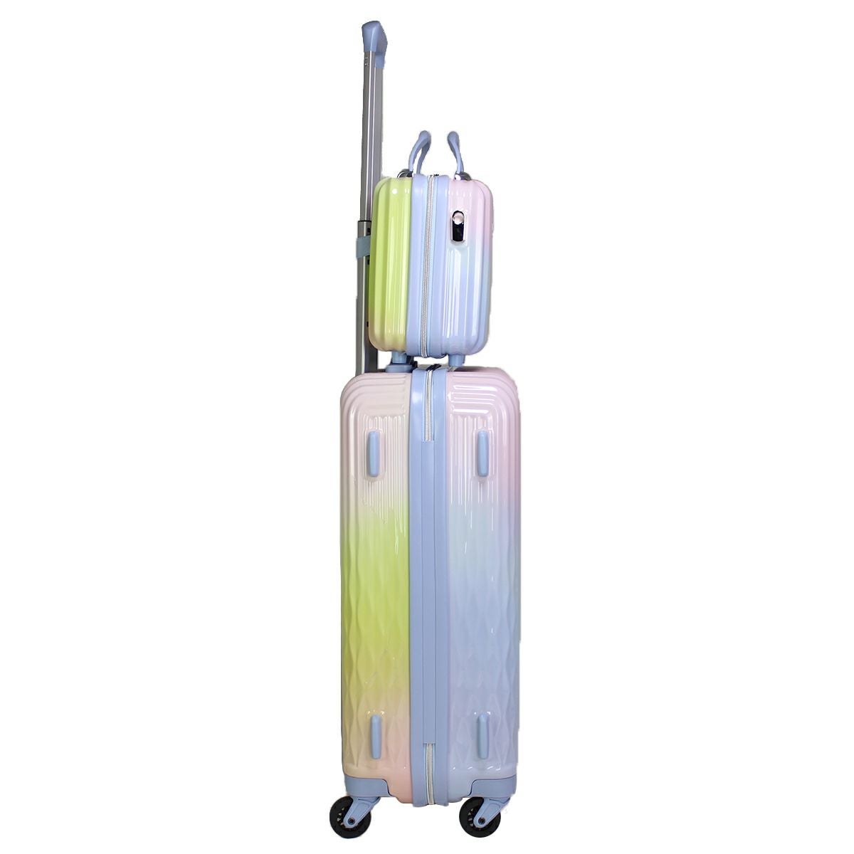 抗菌 スーツケース Mサイズ ジッパータイプ ミニトランク付き