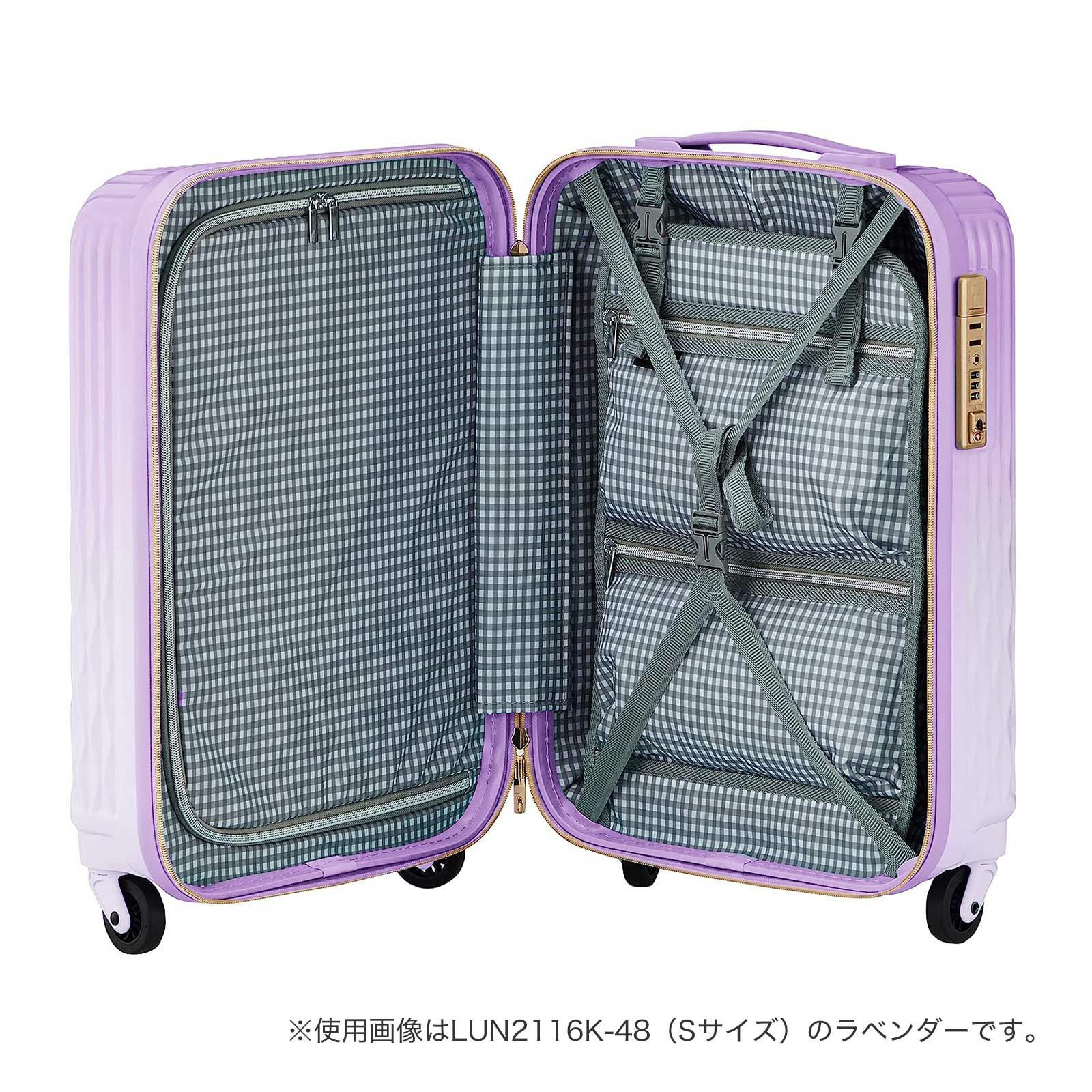 抗菌 スーツケース Mサイズ ジッパータイプ ミニトランク付き