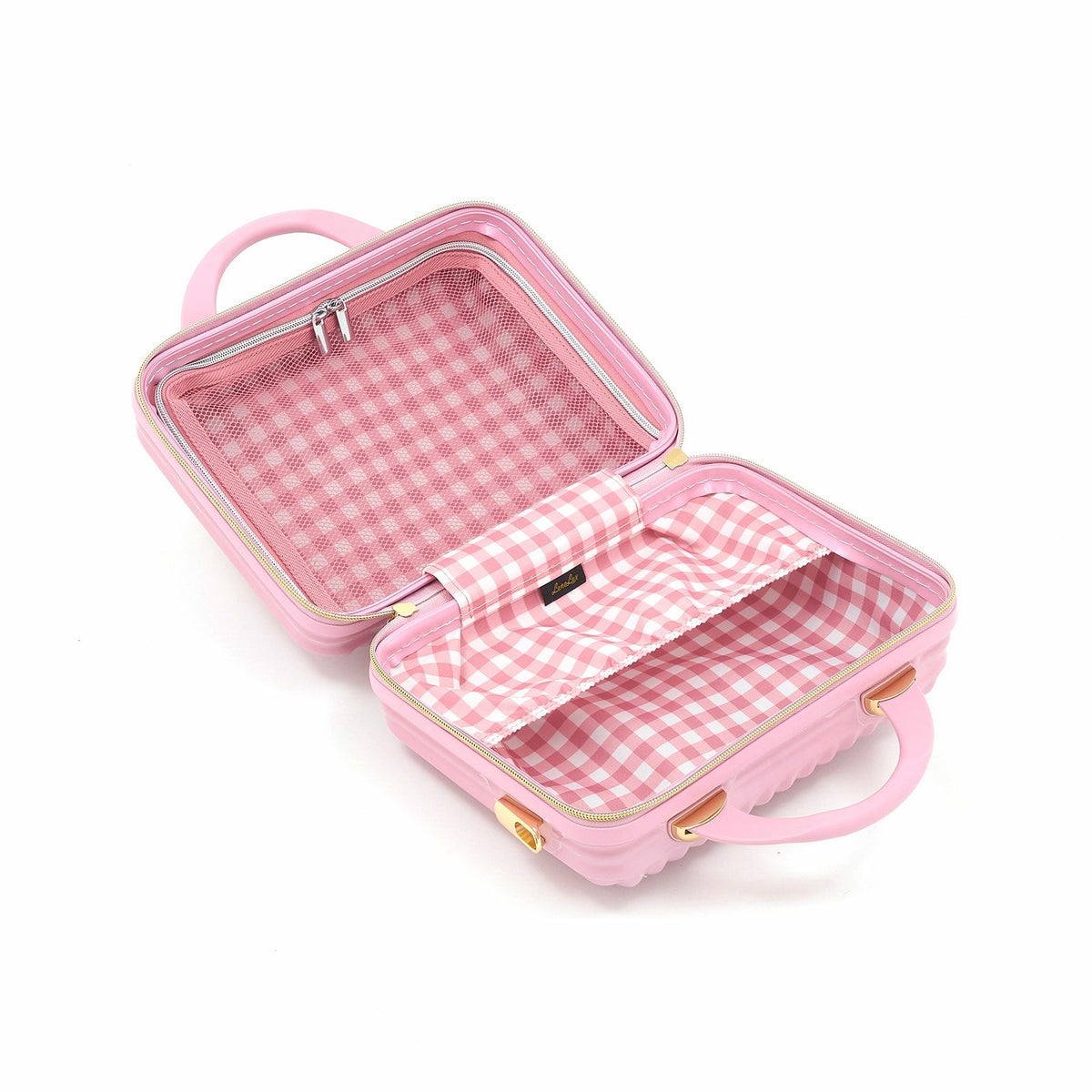 LUNALUXＳサイズグラデーションピンク＆キャリーケース ミニトランクセット OUTLET 40％OFF】スーツケース Sサイズ 32L ミニトランク付き ジッパー