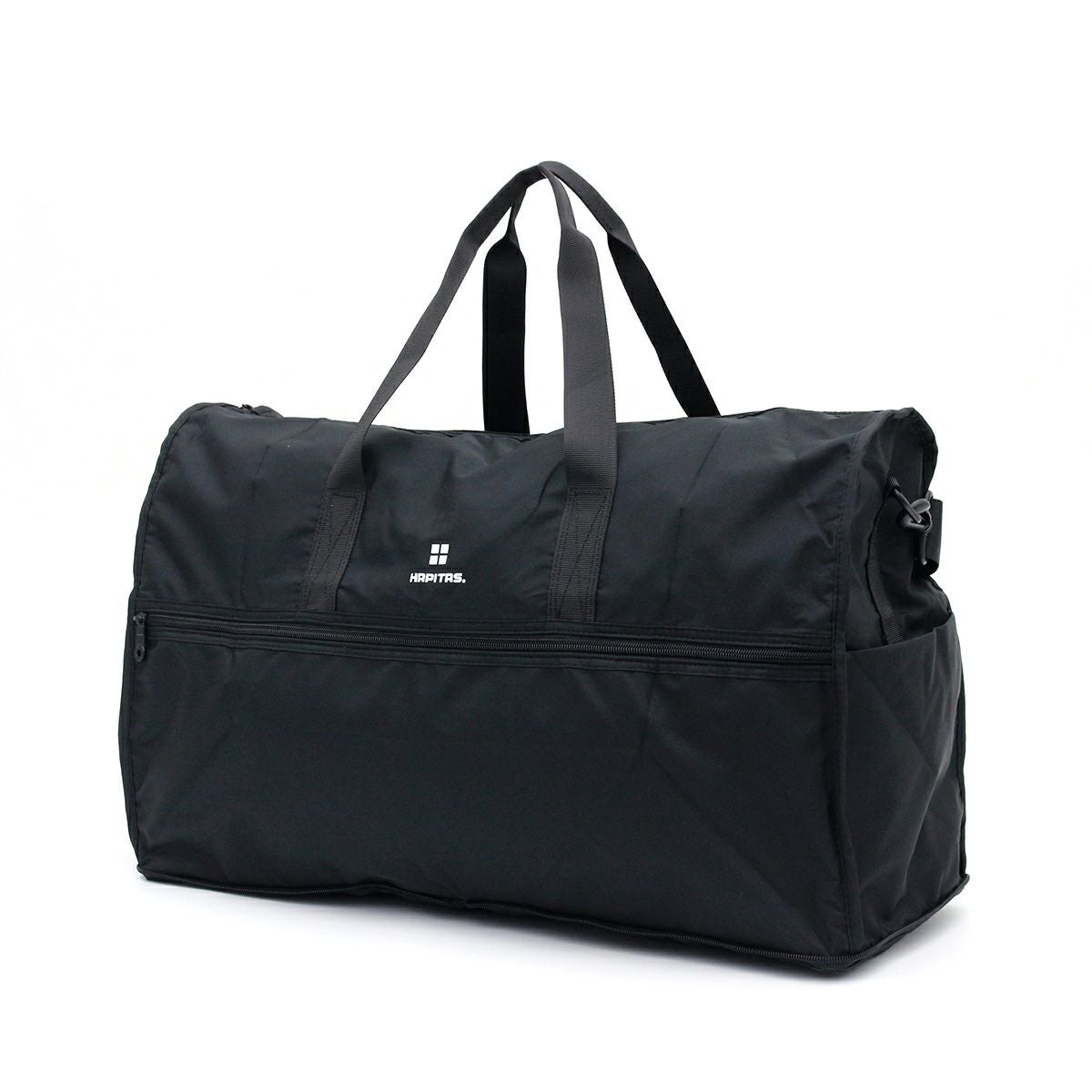 折りたたみ ボストンバッグ Lサイズ シンプルロゴ ハピタス H0004