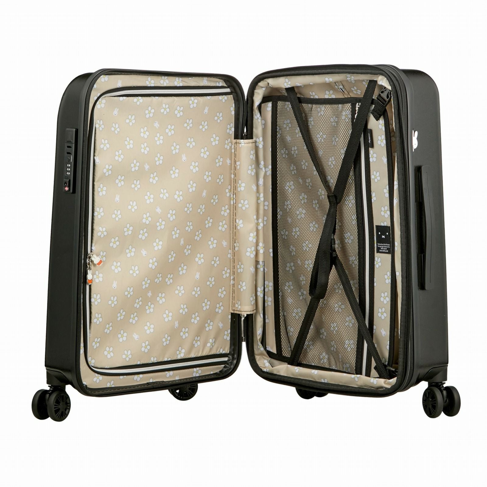 スーツケース ミッフィー Mサイズ 容量拡張式 ジッパータイプ HAP2249