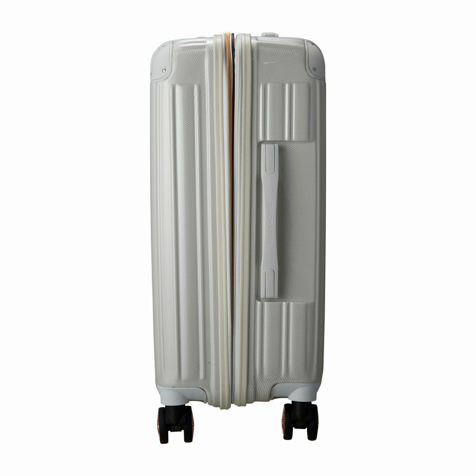 拡張式スーツケース Mサイズ ジッパータイプ GREEN WORKS GRE2253-55