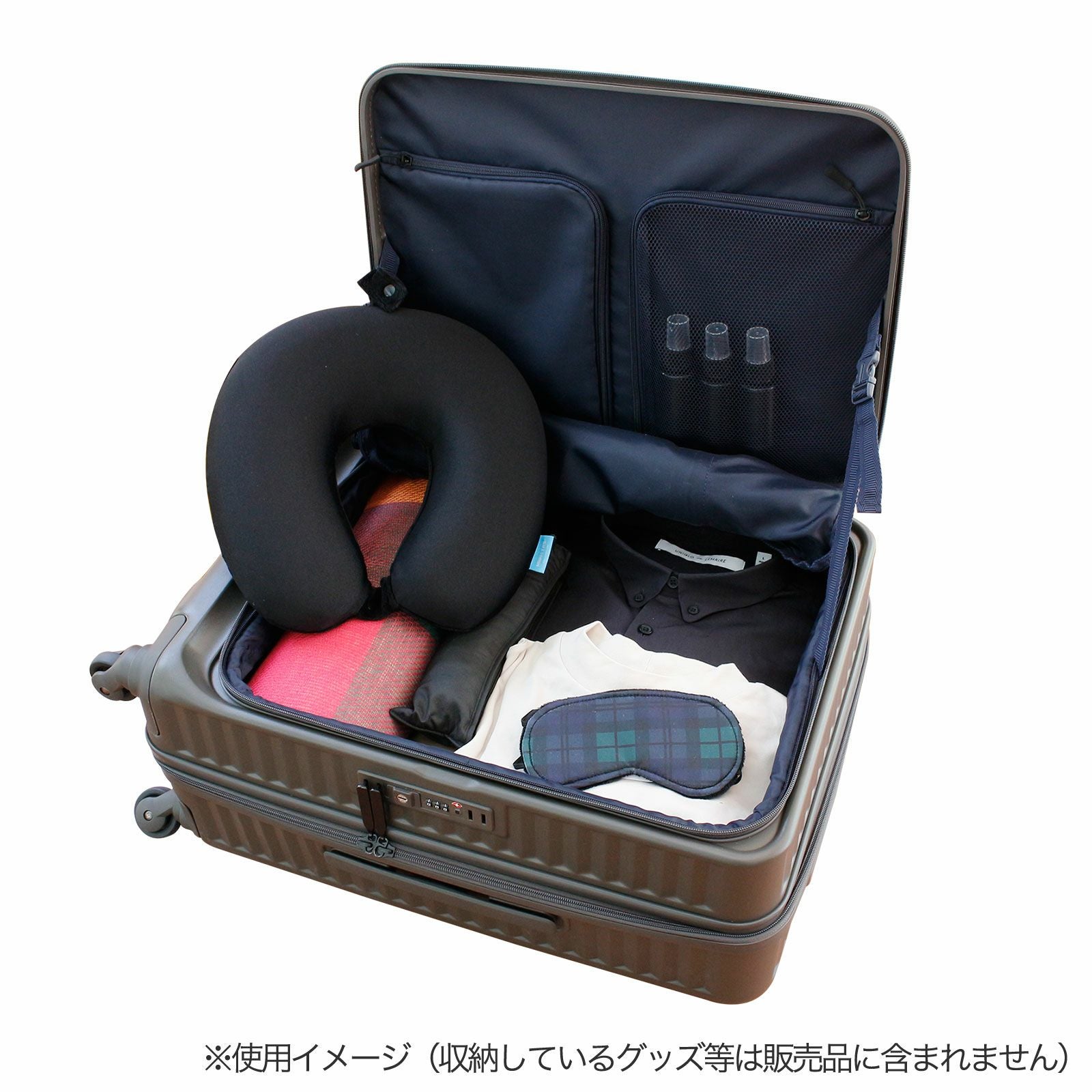 横パカ スーツケース Mサイズ ジッパータイプ ESCAPE'S ESC2284-M