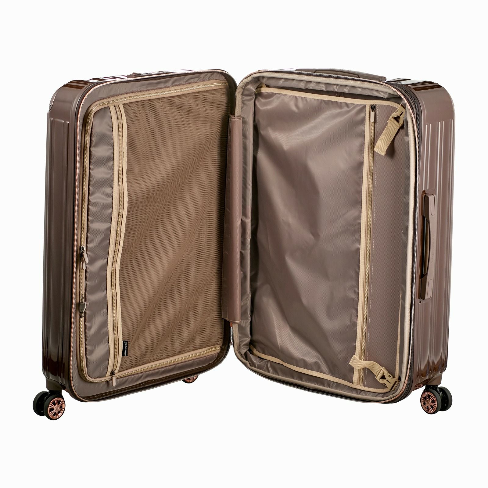 拡張式スーツケース Lサイズ ジッパータイプ GREEN WORKS GRE2253-68