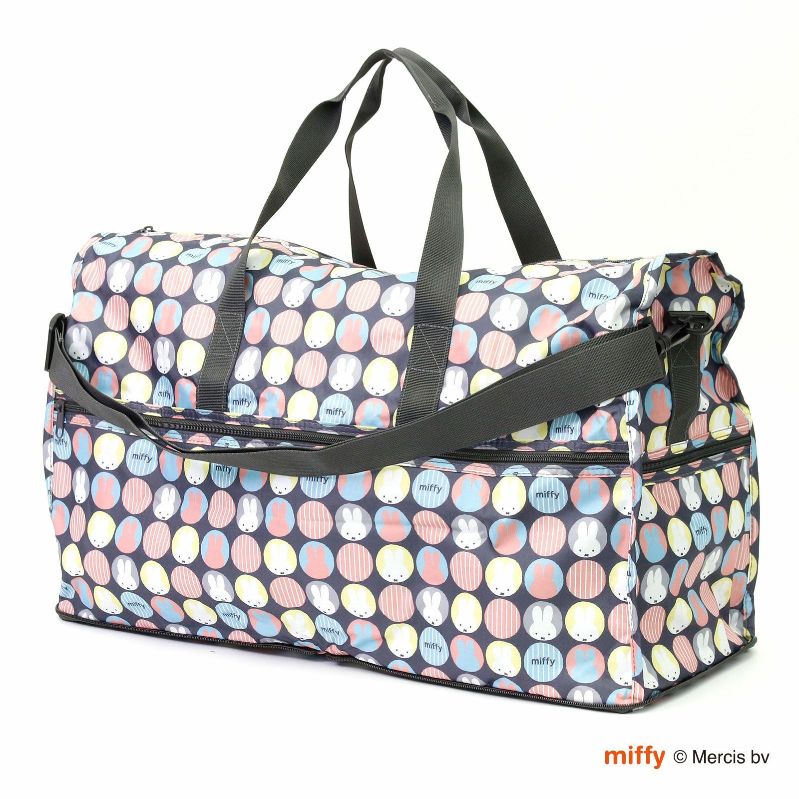 折りたたみ ボストンバッグ Lサイズ ミッフィー トラベルコレクション