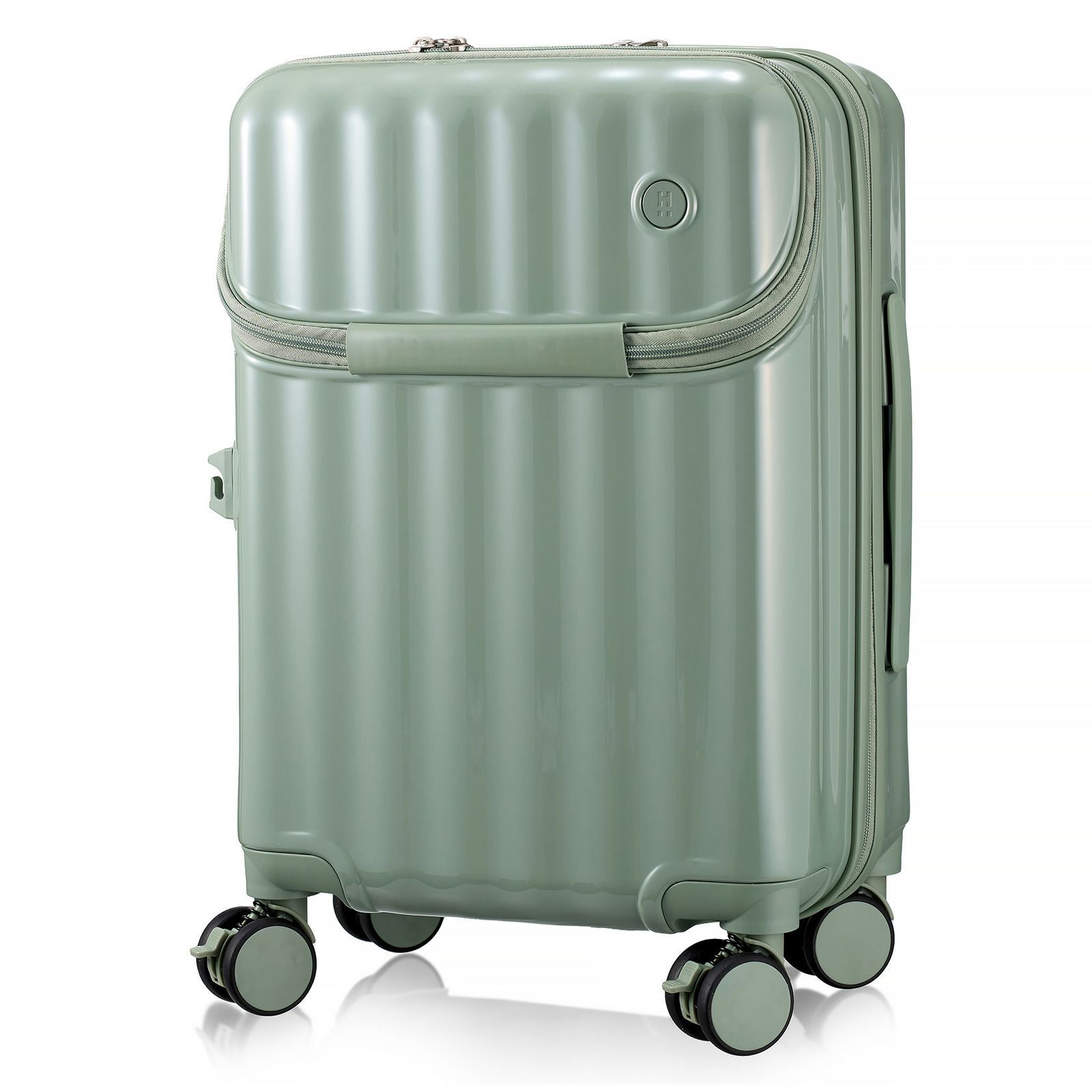 カップホルダー付き 上パカ スーツケース Sサイズ ジッパータイプ