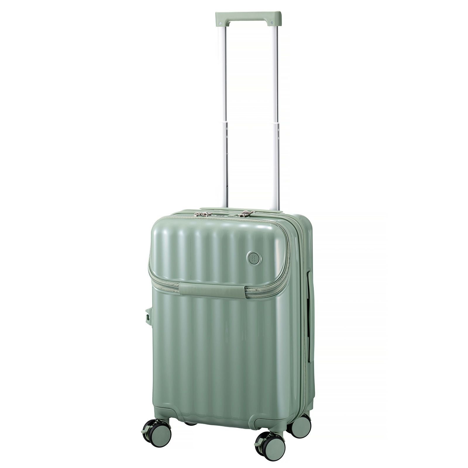 カップホルダー付き 上パカ スーツケース Sサイズ ジッパータイプ