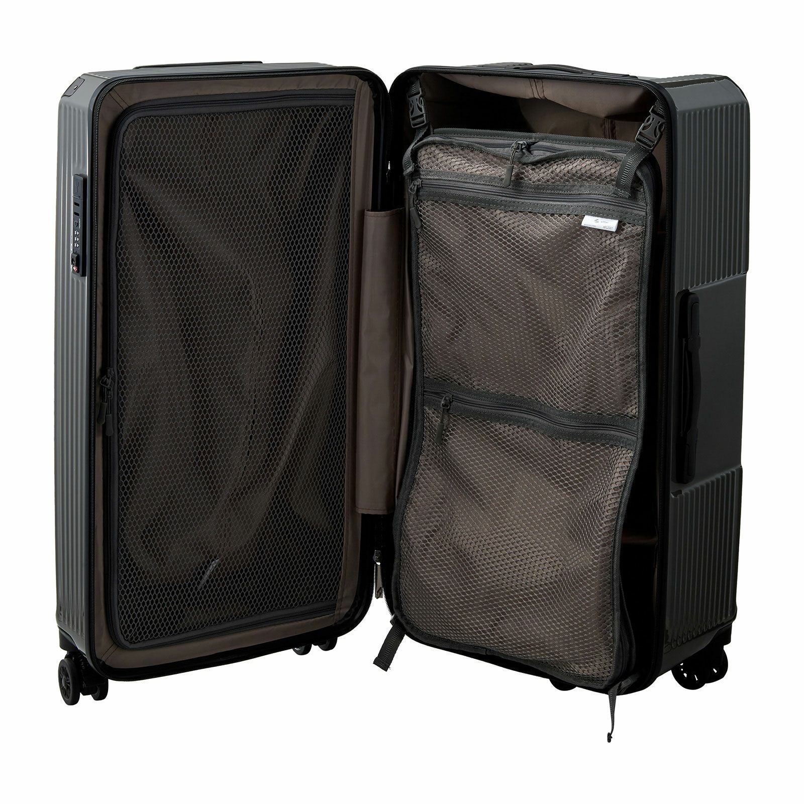 スクエア型スーツケース Lサイズ ジッパータイプ ハピタスプラス