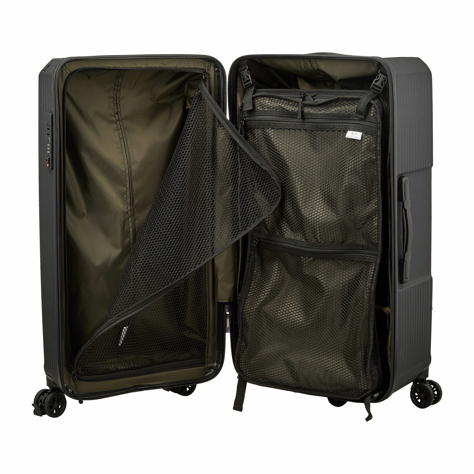 スクエア型スーツケース Lサイズ ジッパータイプ ハピタスプラス