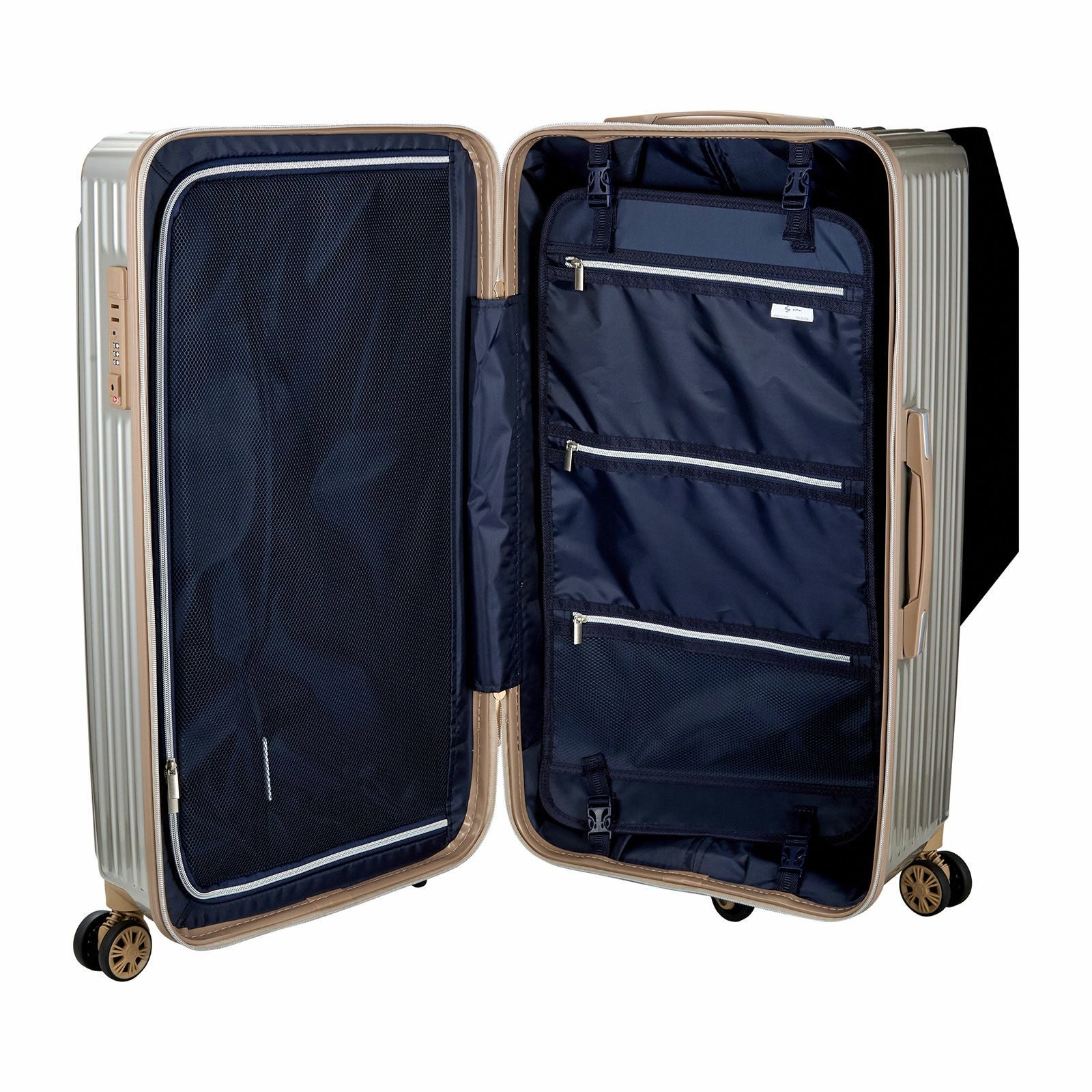 抗菌 スーツケース BOX型 Lサイズ ジッパータイプ TRIDENT TRI2035K-71