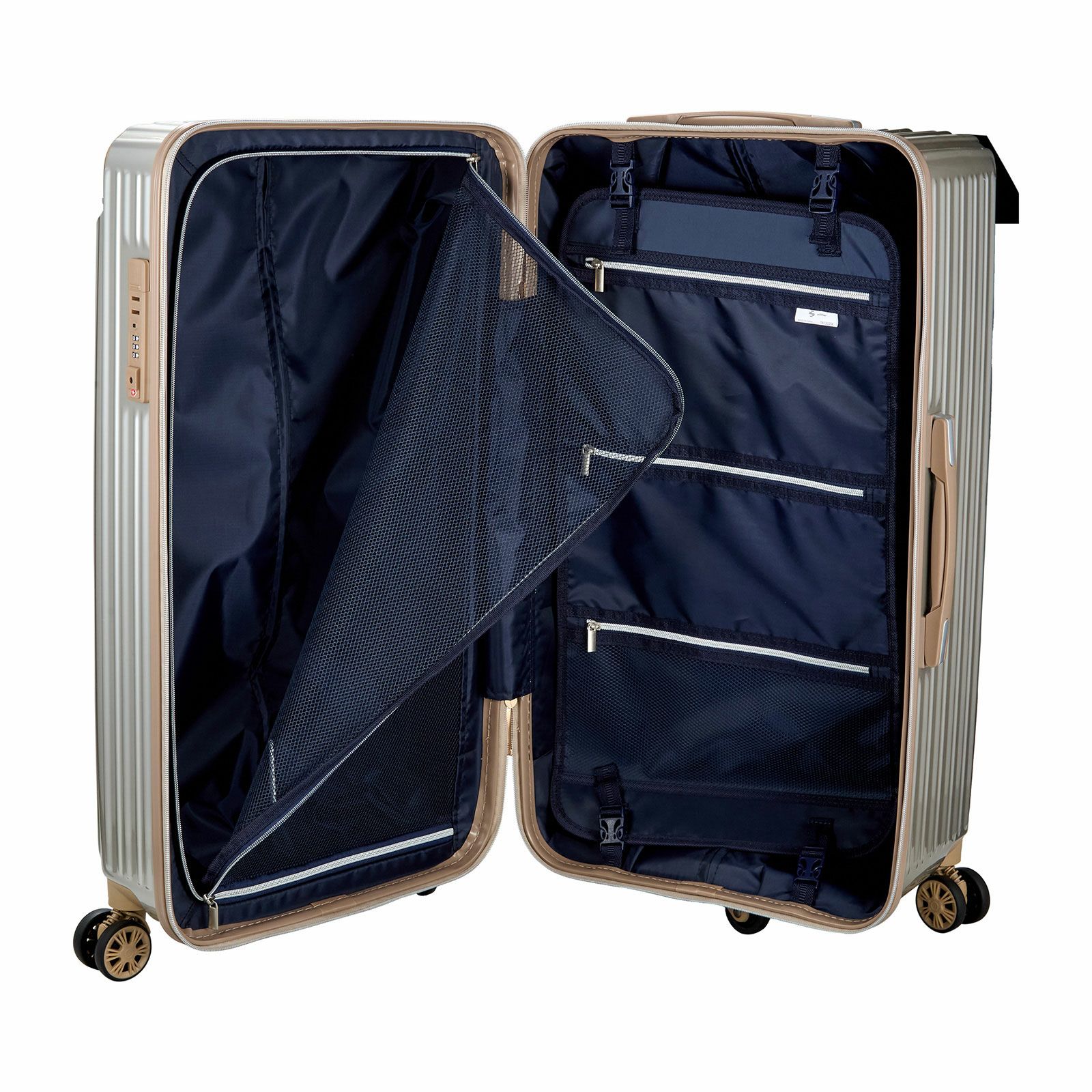 スーツケース BOX型 Lサイズ 90L ジッパータイプ TRIDENT TRI2035K-71