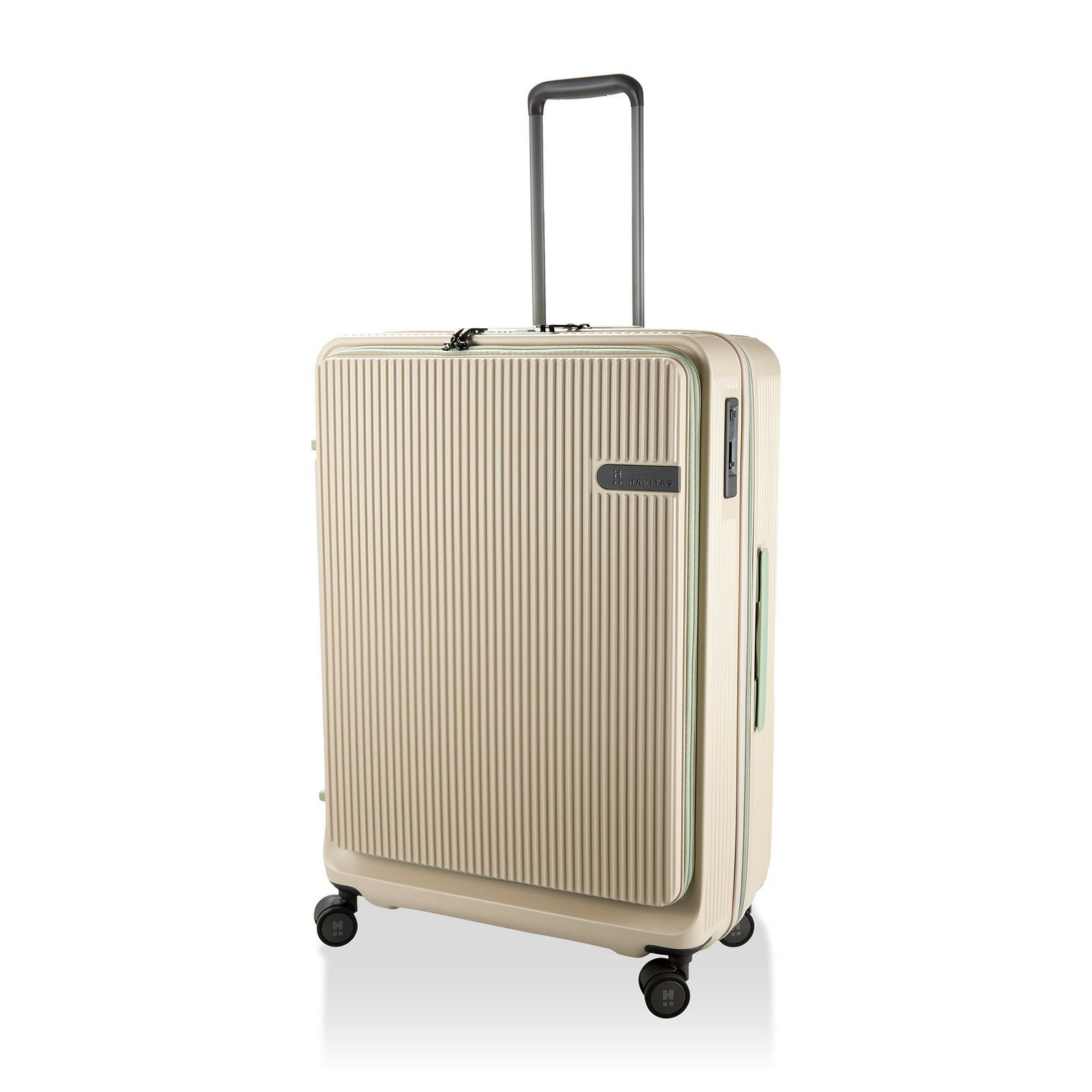 カップホルダー付き 横パカ スーツケース Lサイズ ジッパータイプ