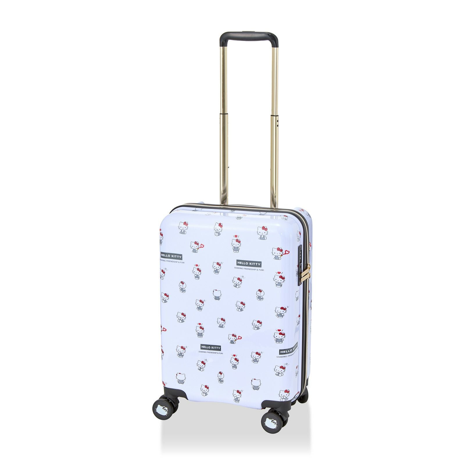 新品！ハローキティ 50L 4輪 キャリーケース 入手困難 TSAロック ローズゴールド いちご Sanrio Hello Kitty ファスナー スーツケース サンリオ コレクターアイテム ピンク sanrio（サンリオ） スーツケース ハローキティフロントポケット付 HK