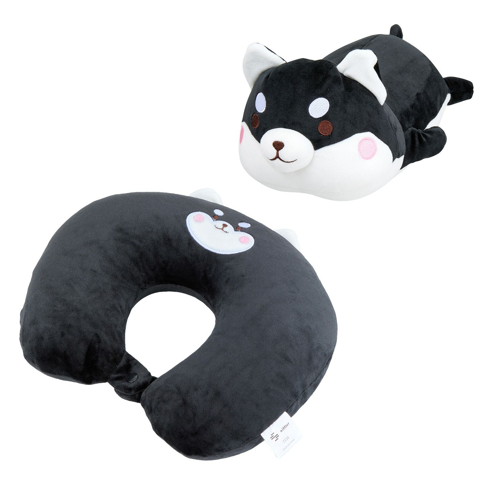 2in1枕 ネックピロー＆クッション シバイヌ 7131 | シフレオンラインストア