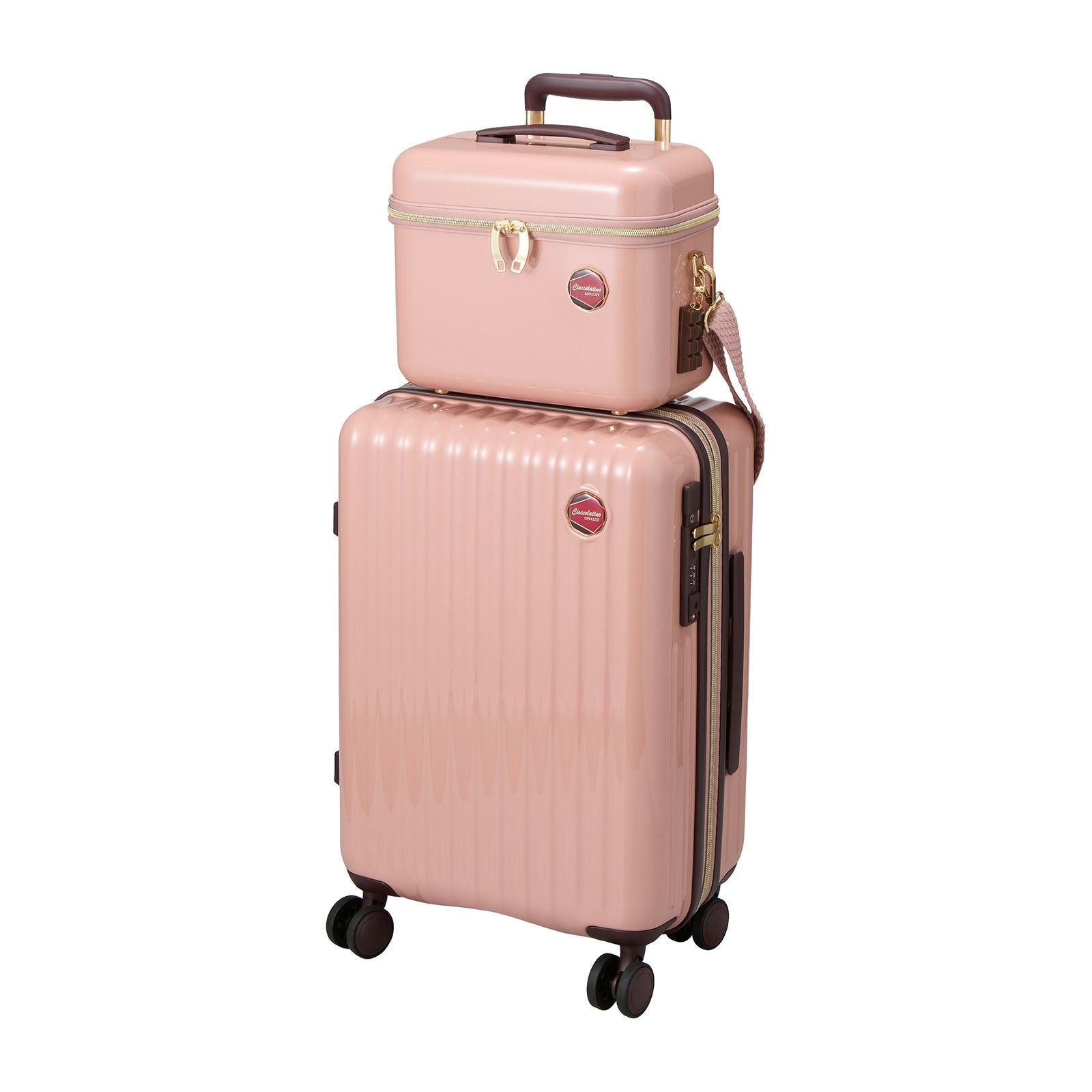 チョコレートデザイン スーツケース Sサイズ バニティケース付き