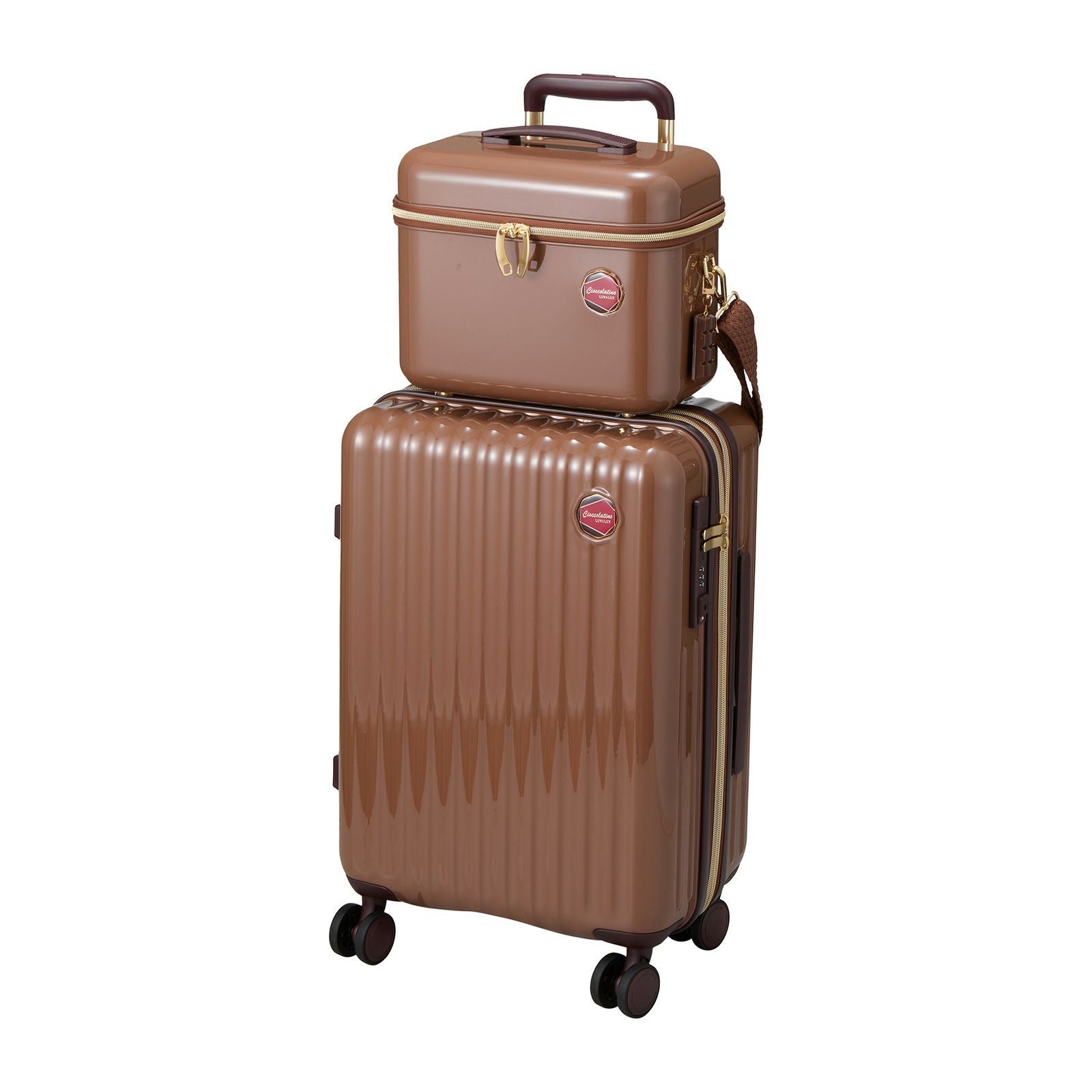 チョコレートデザイン スーツケース Sサイズ バニティケース付き