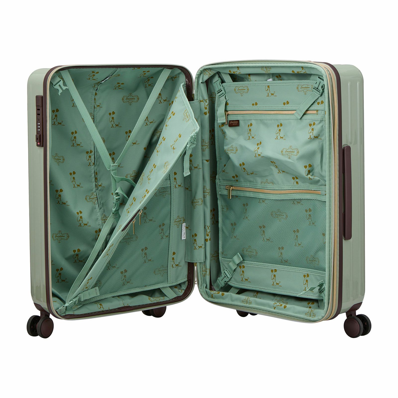 チョコレートデザイン スーツケース Mサイズ バニティケース付き