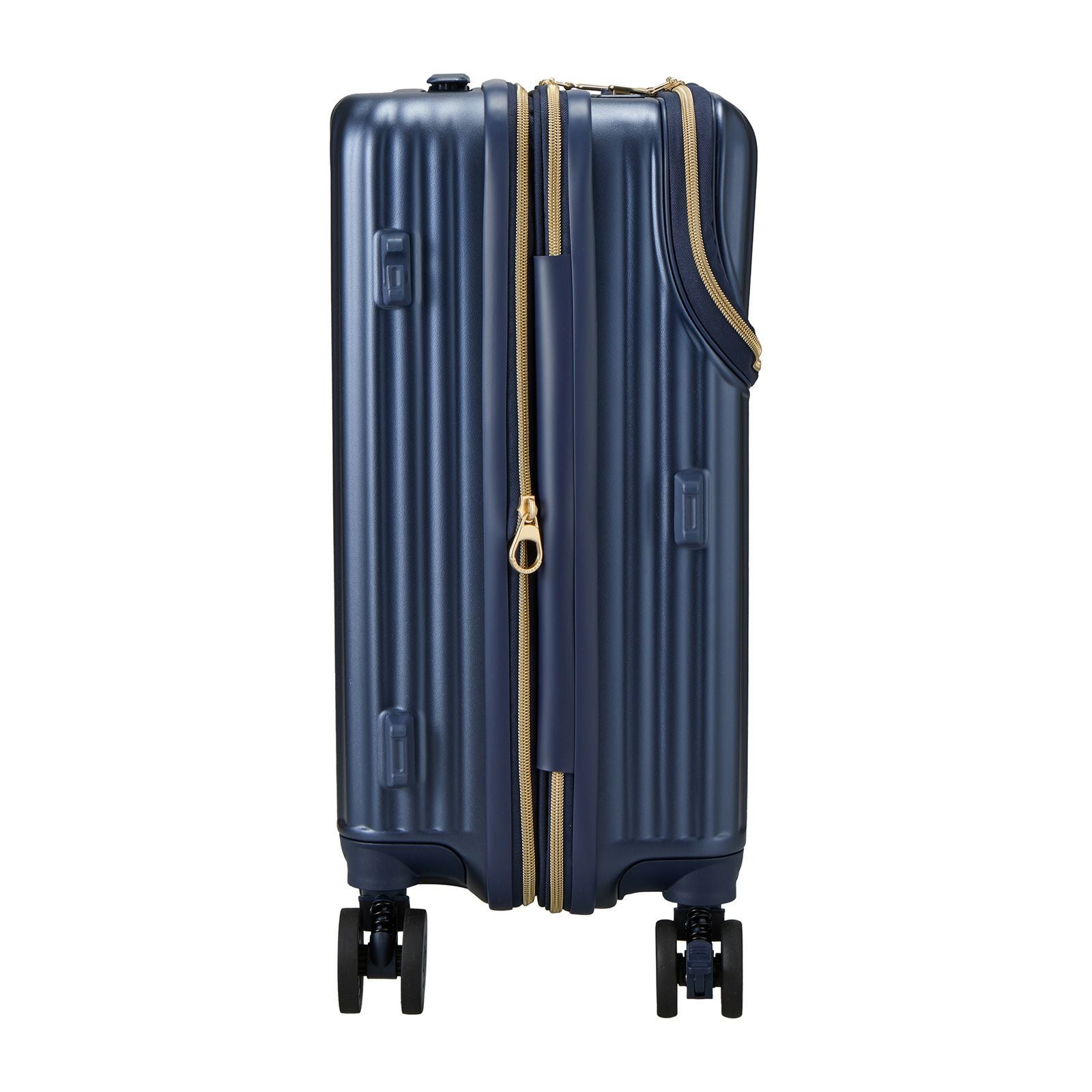 カップホルダー付き 上パカ スーツケース Sサイズ ジッパータイプ