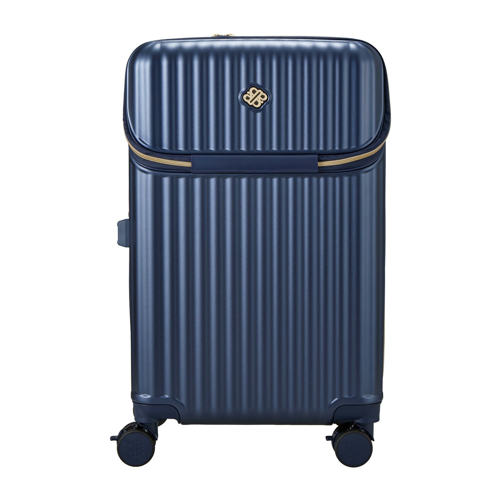 カップホルダー付き 上パカ スーツケース Mサイズ ジッパータイプ