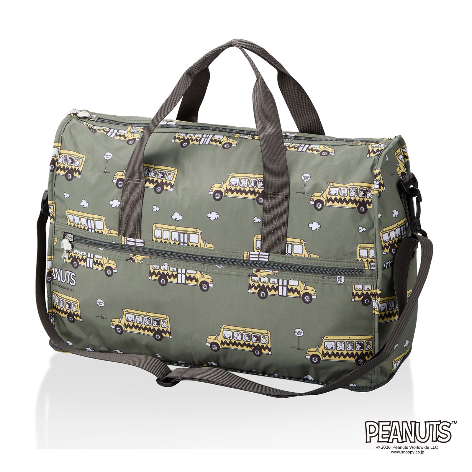 折りたたみボストンバッグ Mサイズ 23L スヌーピー PEANUTS HPL0002