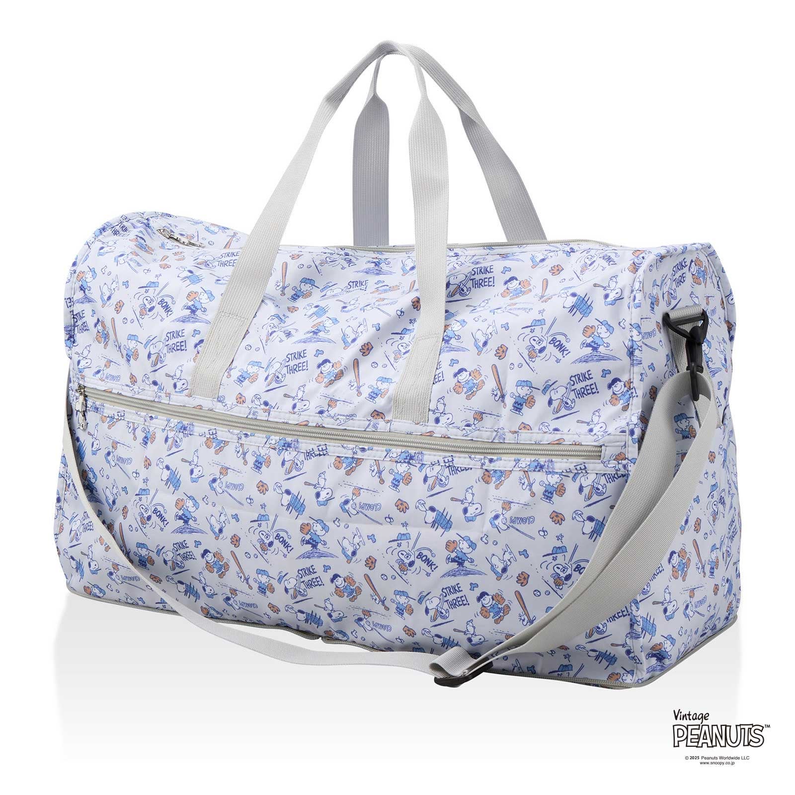 折りたたみボストンバッグ Lサイズ 38L スヌーピー PEANUTS HPL0004
