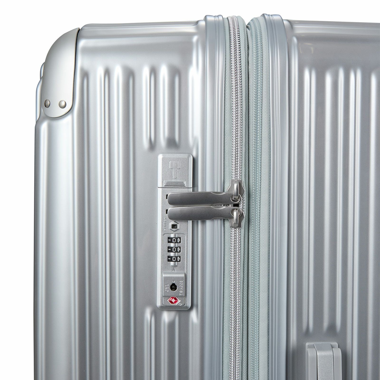 抗菌 拡張スーツケース XLサイズ オーバーサイズ ジッパータイプ