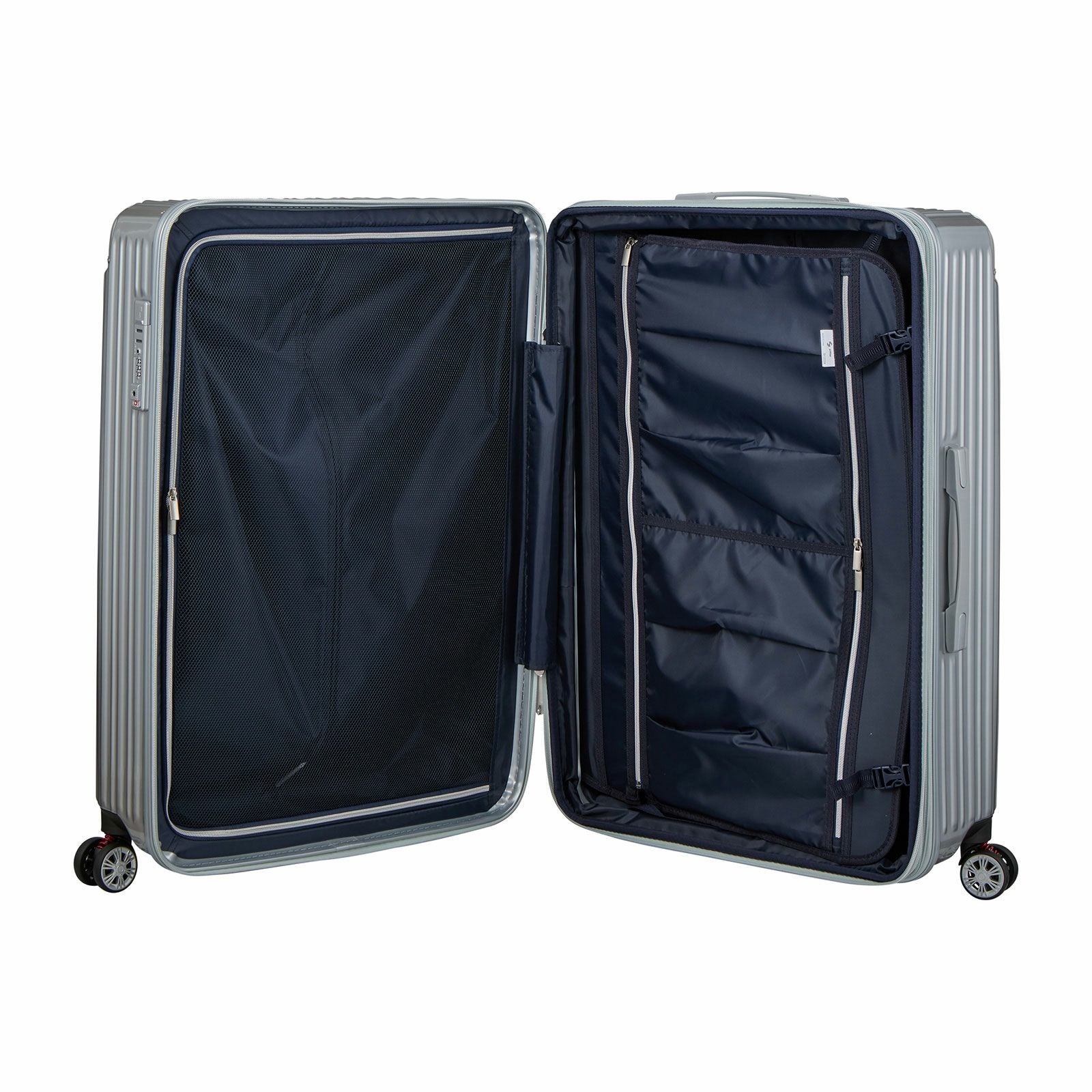 抗菌 拡張スーツケース XLサイズ オーバーサイズ ジッパータイプ