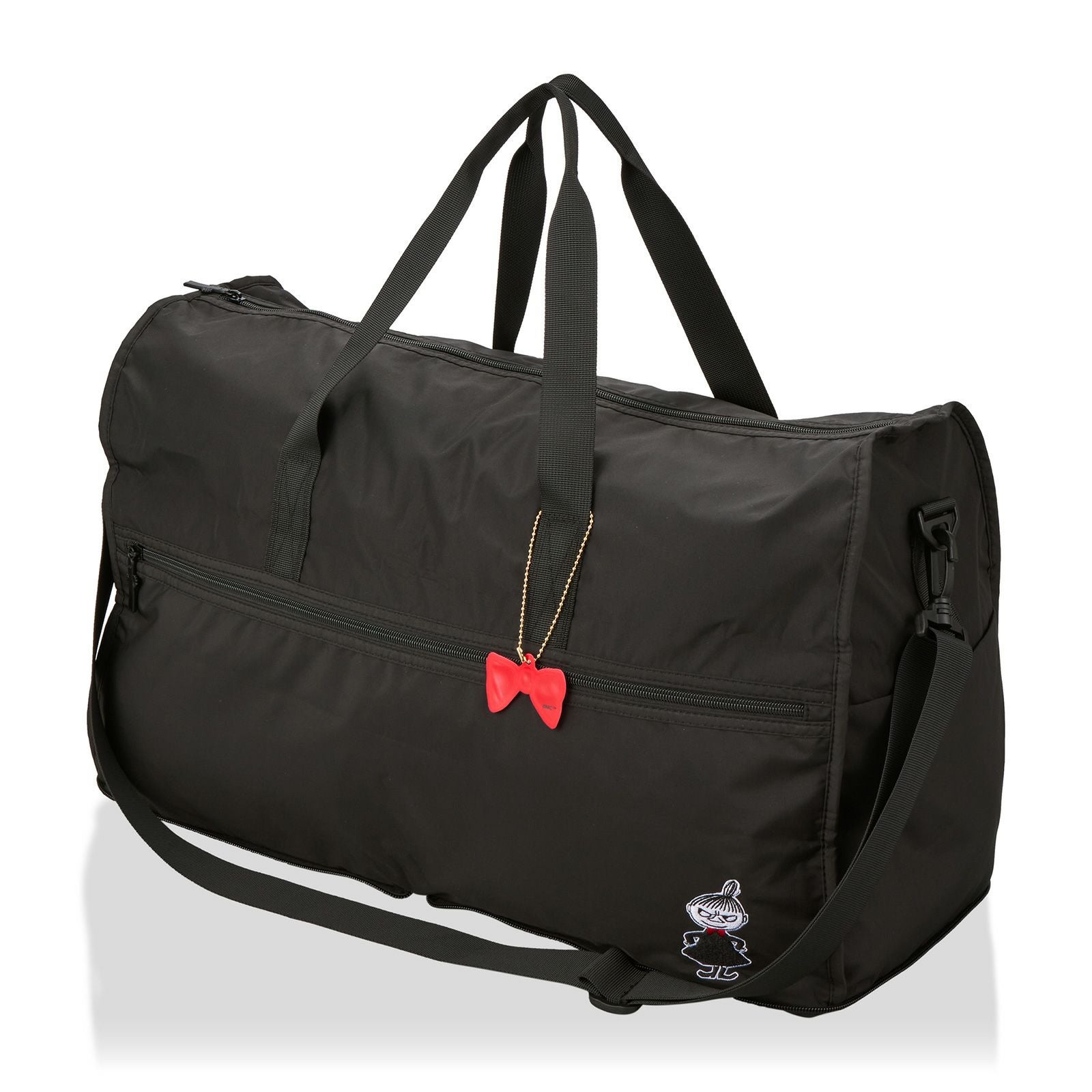 折りたたみボストンバッグ Lサイズ ムーミン モノトーン リトルミイ