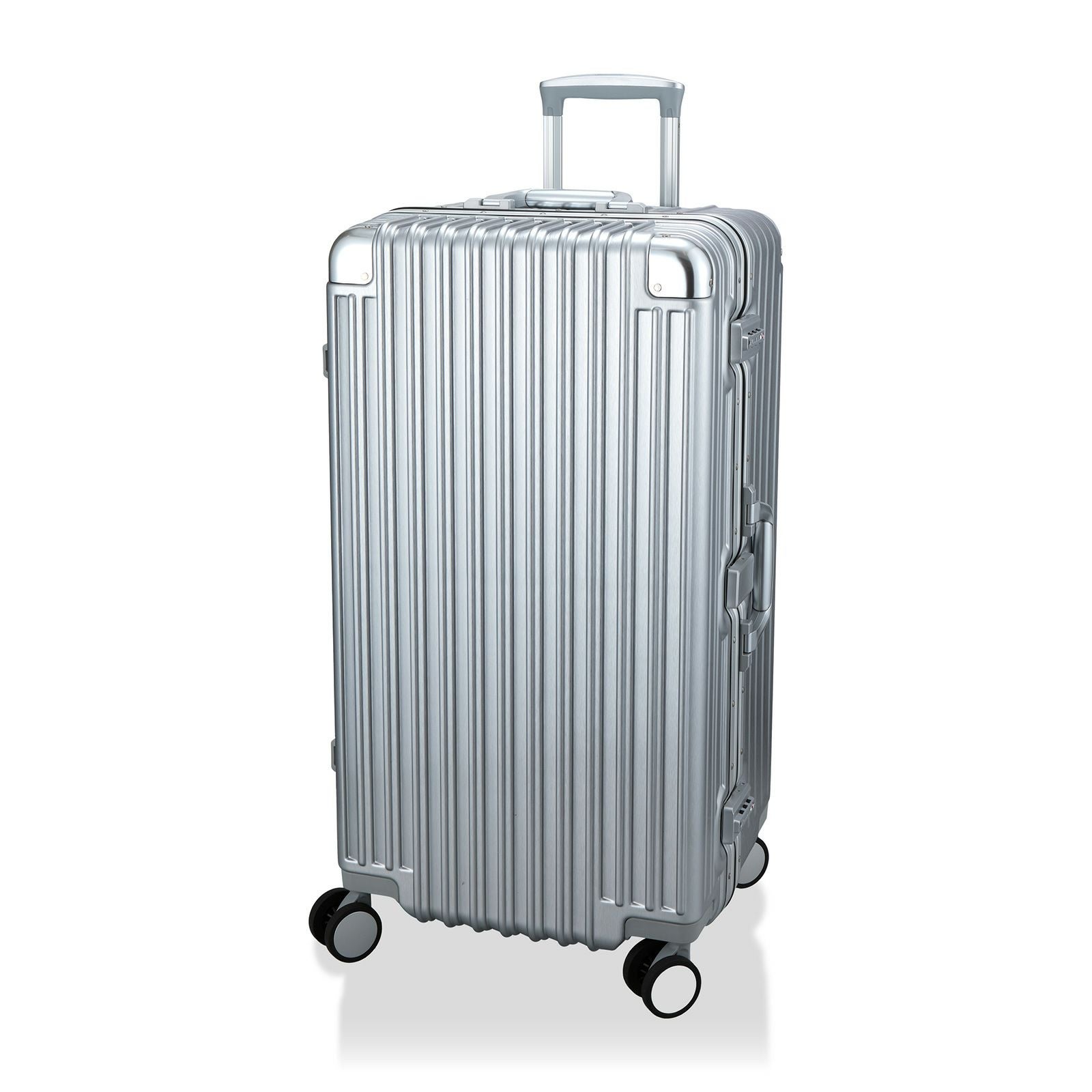 スーツケース BOX型 Lサイズ 80L アルミ調 TRIDENT TRI1030-70