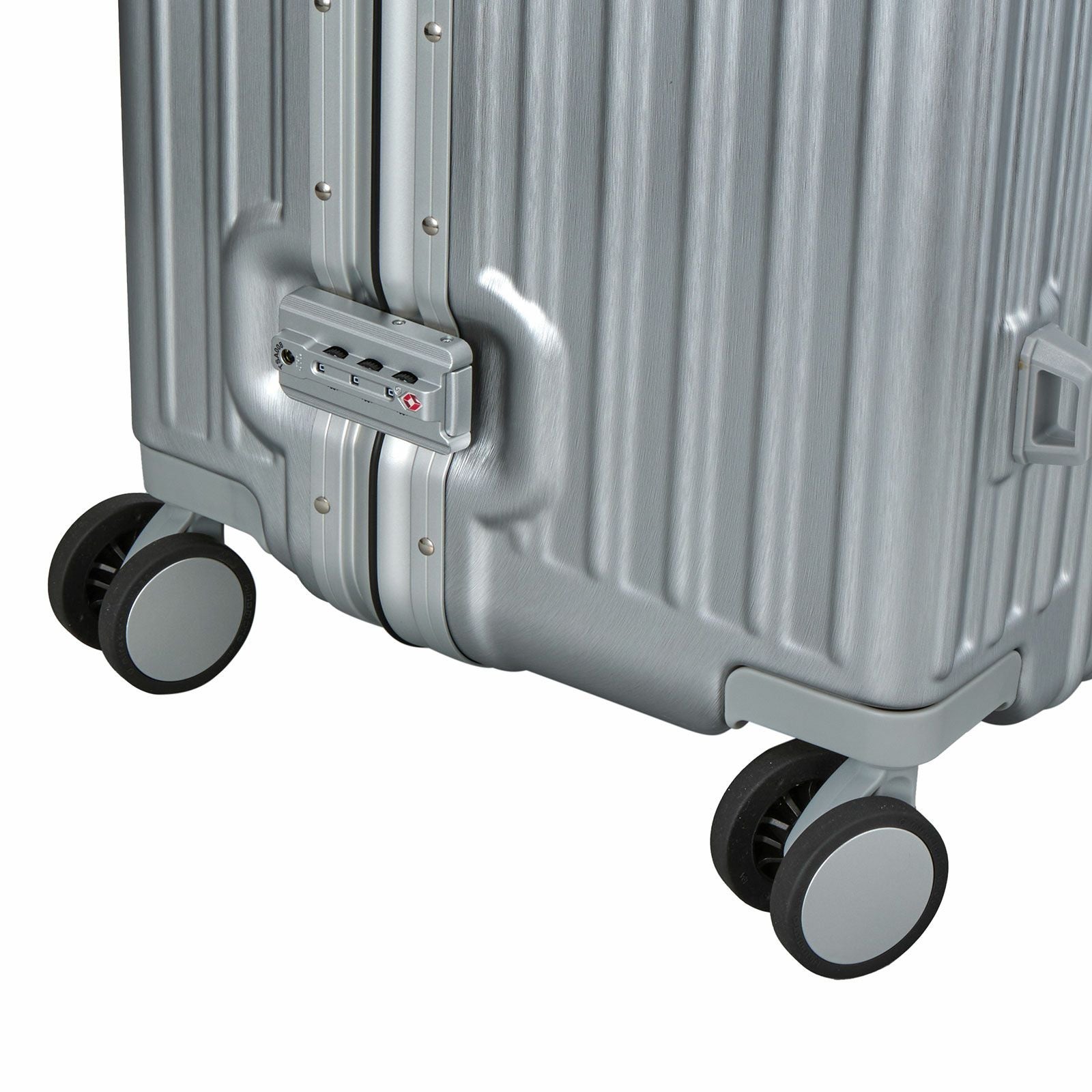 スーツケース BOX型 Lサイズ 80L アルミ調 TRIDENT TRI1030-70