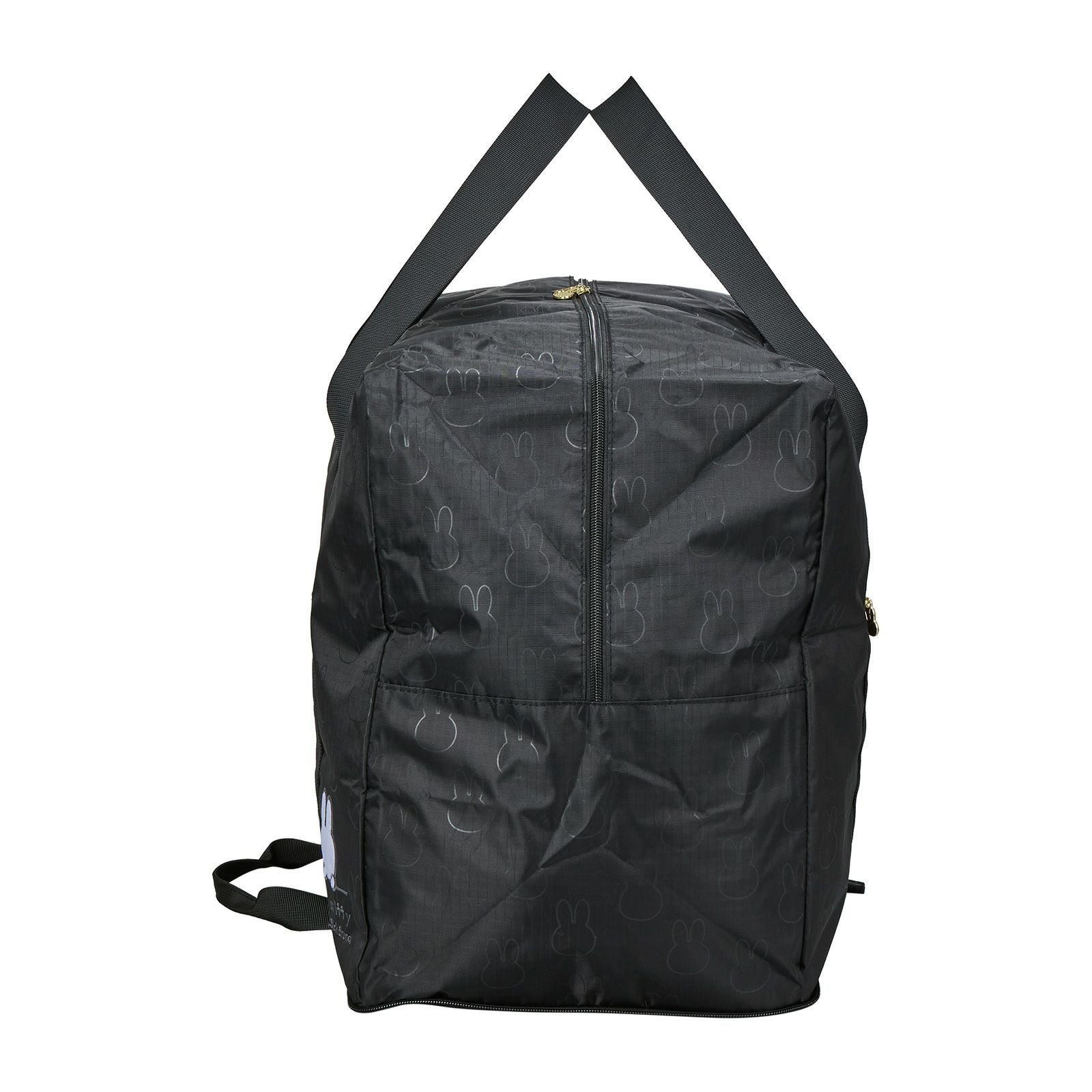 ブラック ボディバッグ　収納袋付き 大型折りたたみボストンバッグ ミッフィー 65L 0424 | シフレ
