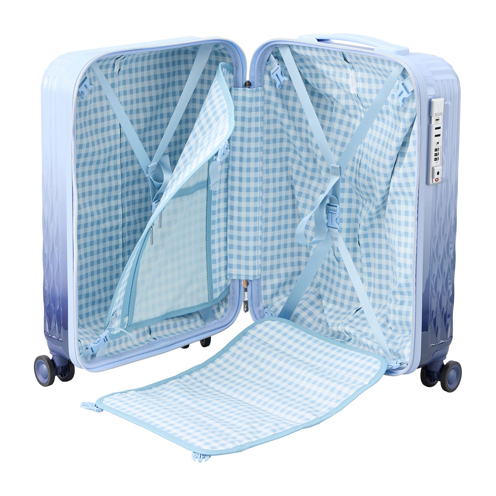 スーツケース Sサイズ 32L ミニトランク付き ジッパータイプ LUNALUX
