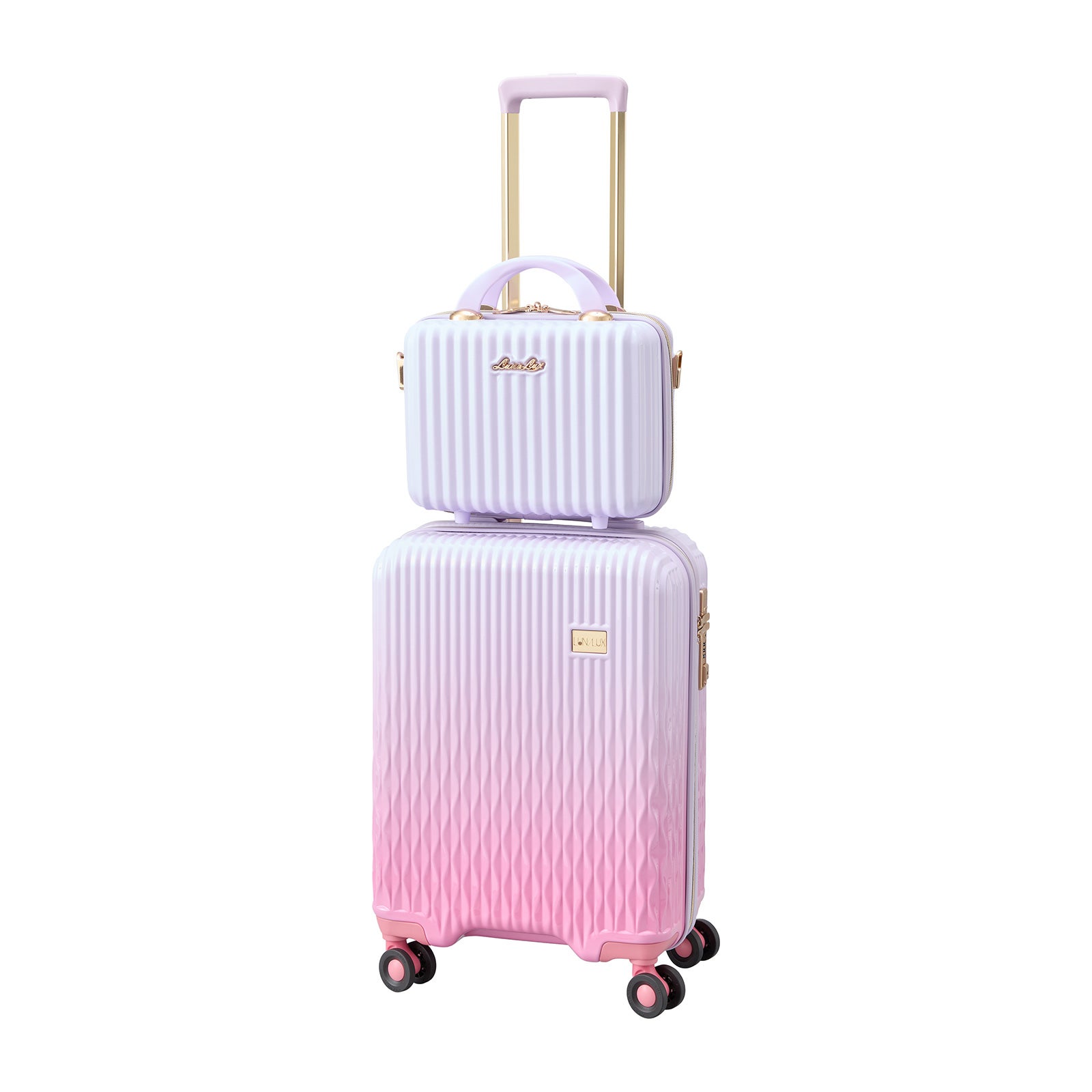 スーツケース Sサイズ 32L ミニトランク付き ジッパータイプ LUNALUX