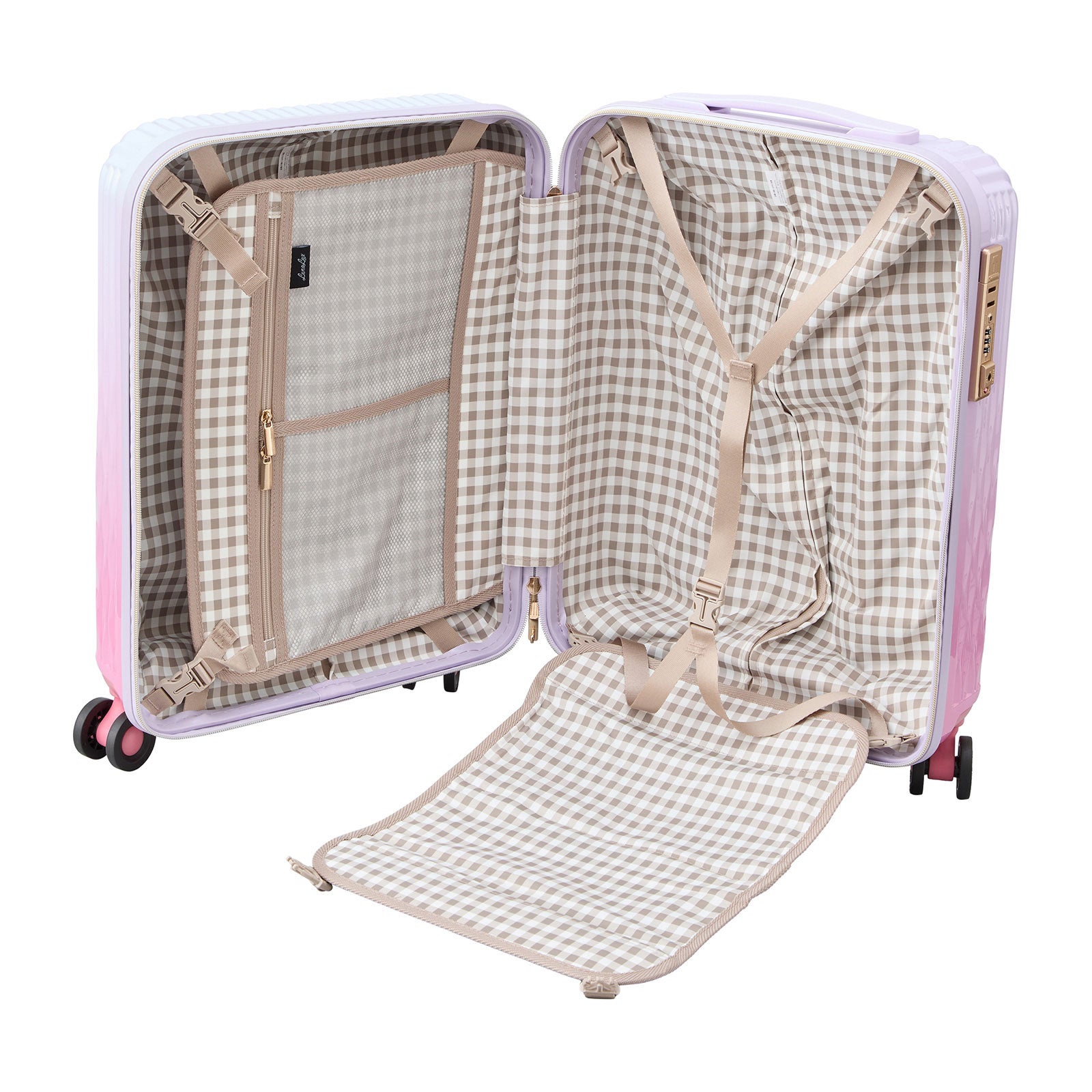 スーツケース Sサイズ 32L ミニトランク付き ジッパータイプ LUNALUX