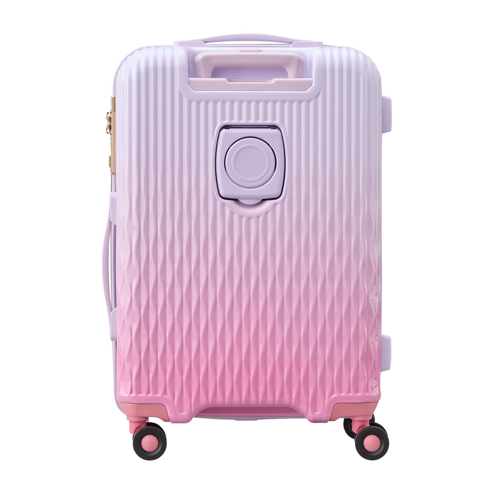 スーツケース Mサイズ 43L ミニトランク付き ジッパータイプ LUNALUX