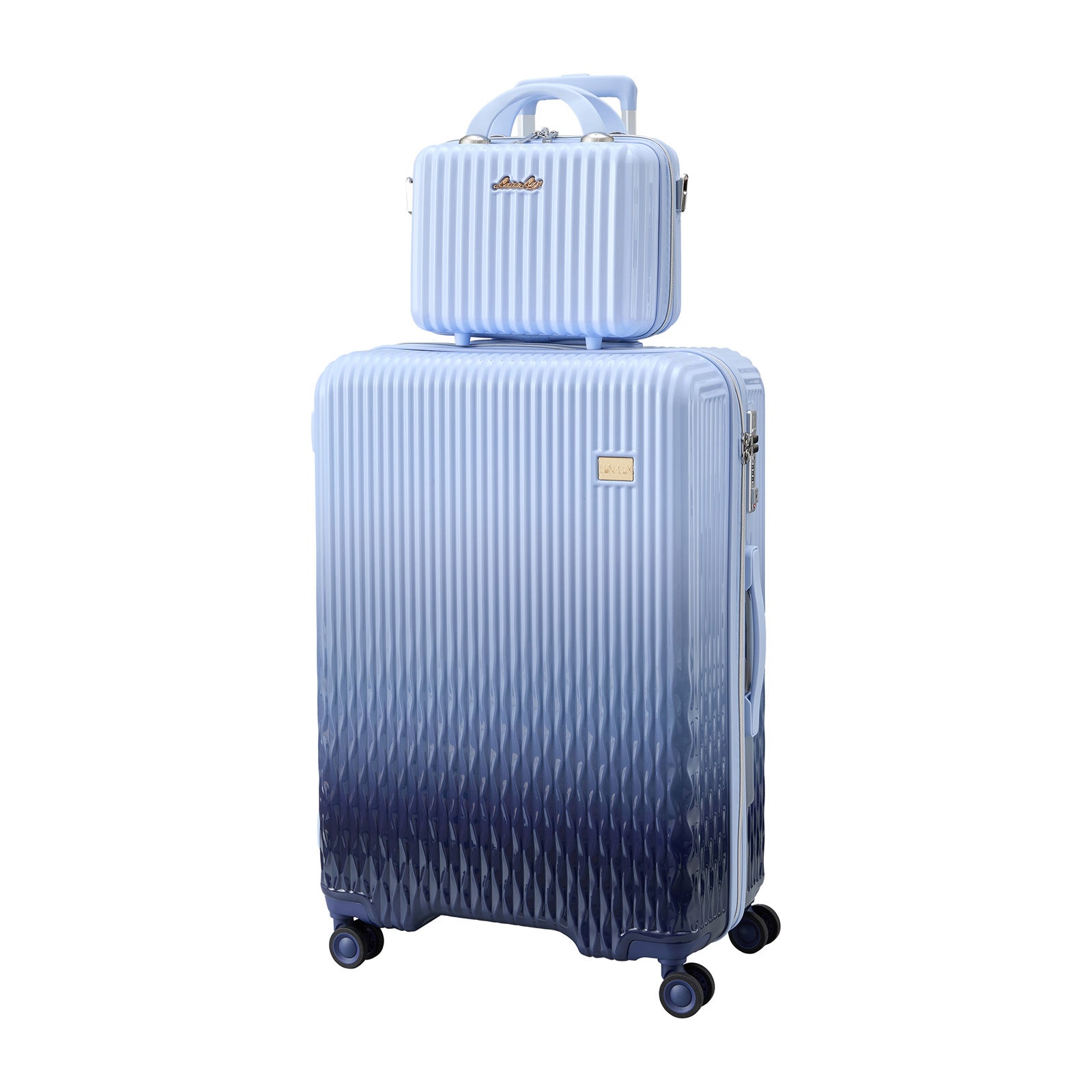 スーツケース Lサイズ 90L ミニトランク付き ジッパータイプ LUNALUX