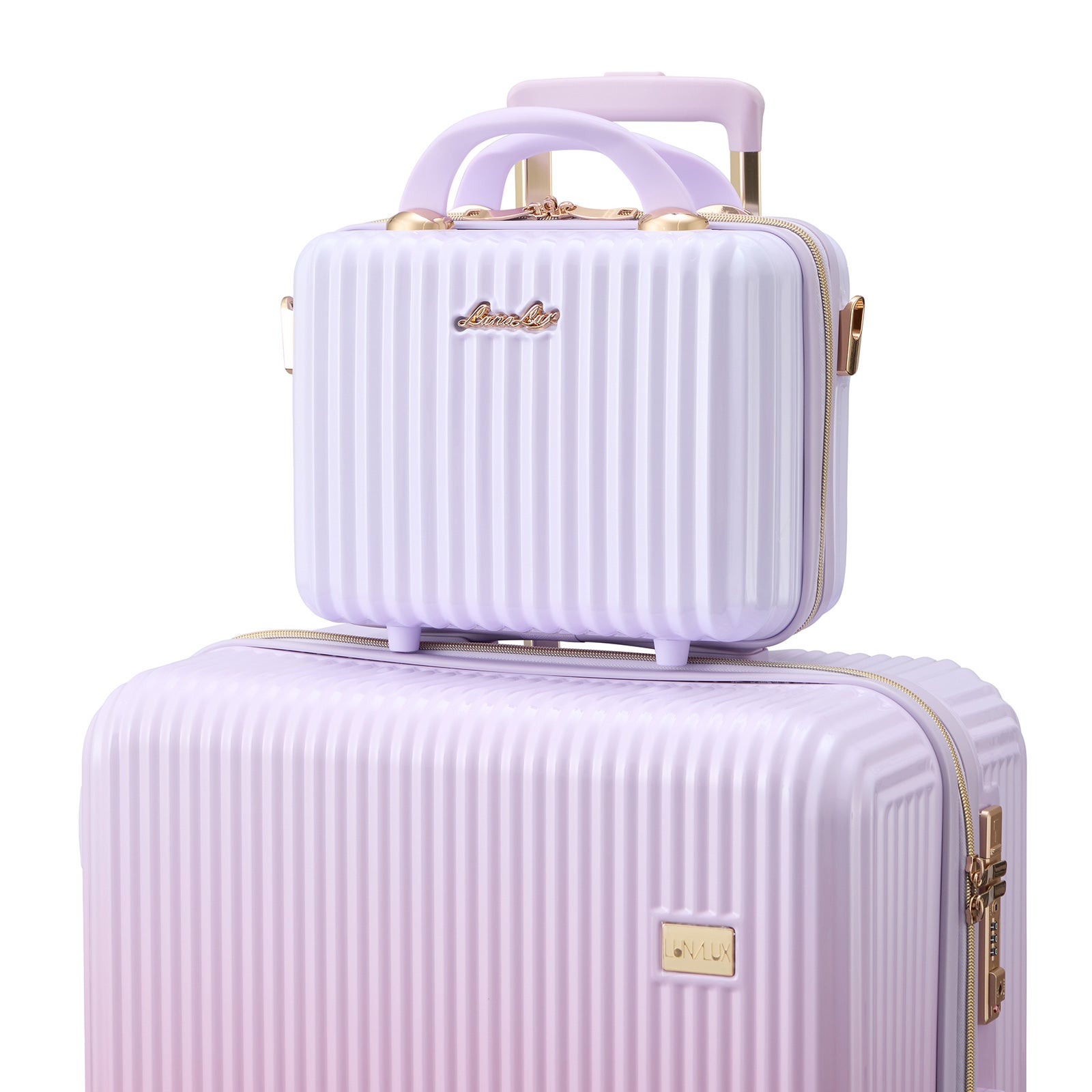 LUNALUXスーツケース 機内可Sサイズ 32Lハードジッパーミニトランク付き スーツケース Sサイズ 32L ミニトランク付き ジッパータイプ LUNALUX