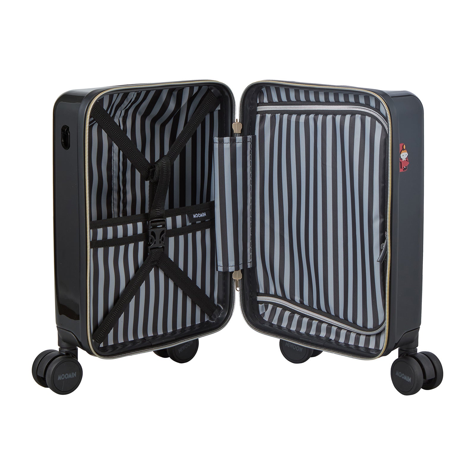 プチキャリー スーツケース 12L ジッパータイプ ムーミン モノトーン