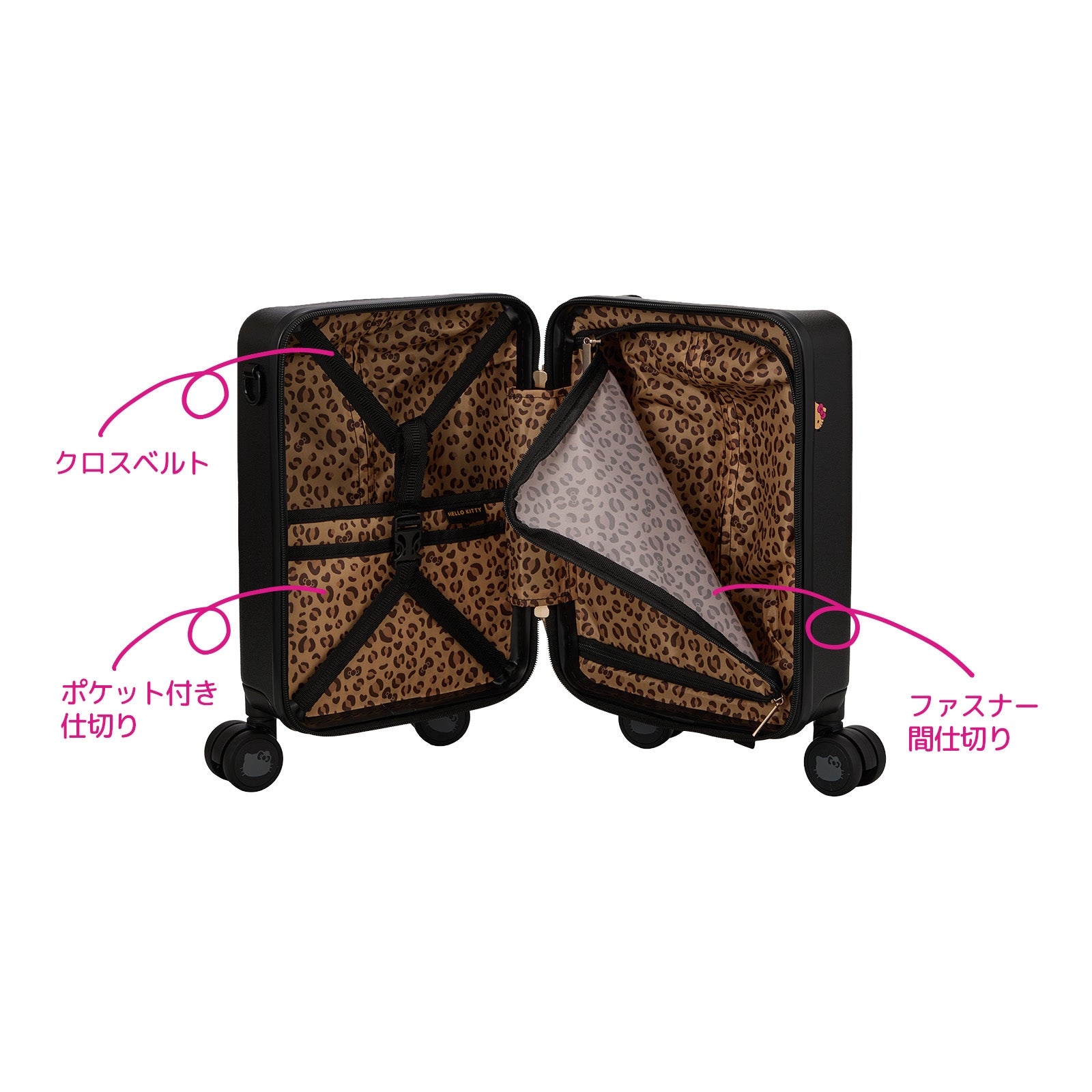 プチキャリー スーツケース 12L ジッパータイプ 日焼け ハローキティ