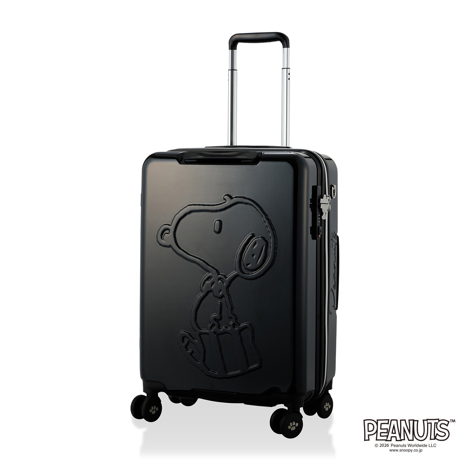 スーツケース Mサイズ 55L ジッパータイプ スヌーピー PEANUTS HPL2285